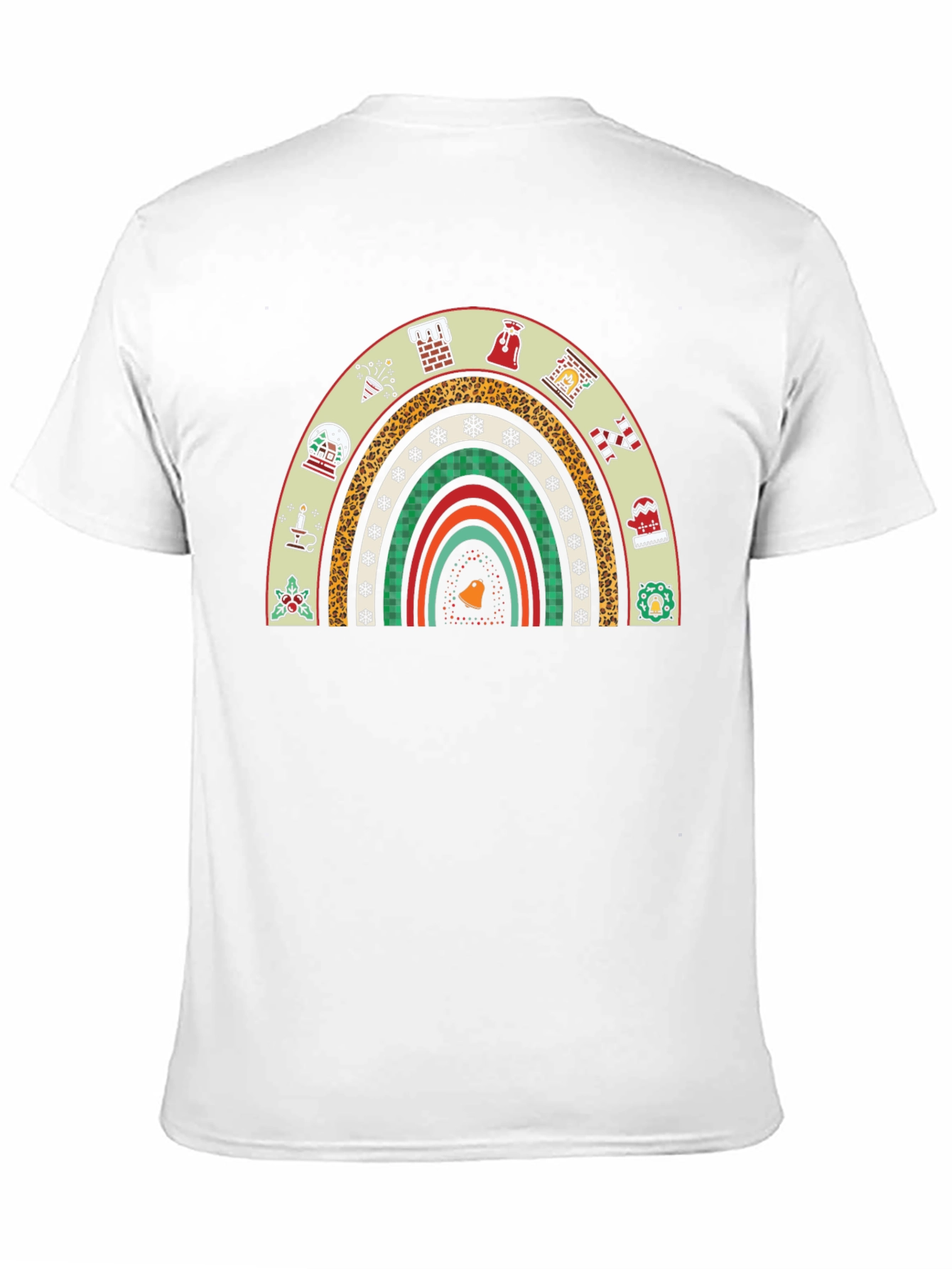 Festive Holiday Rainbow Graphic Tee - 11