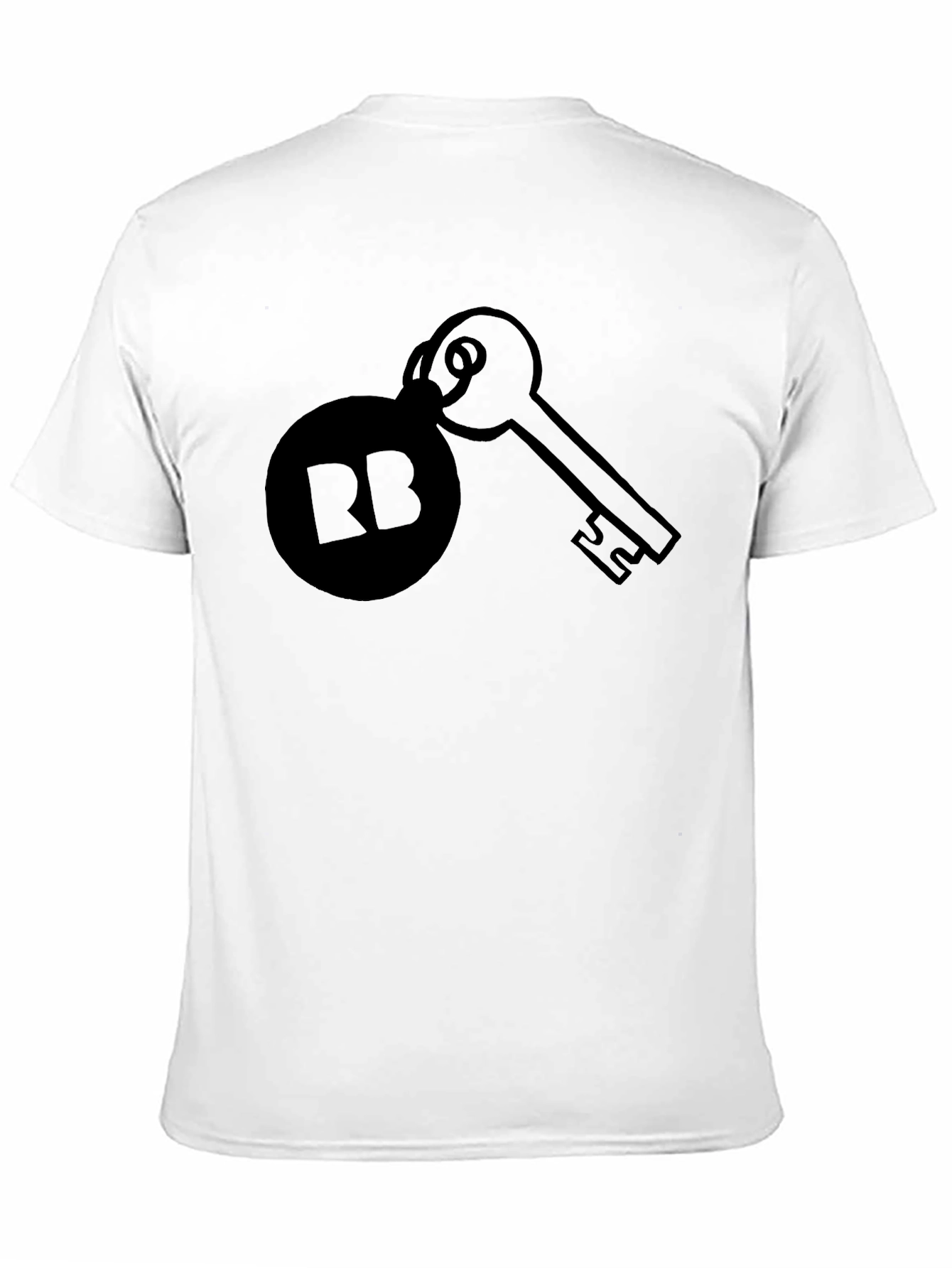 Black RB Key Graphic Tee - Unisex Soft Cotton Shirt view 11