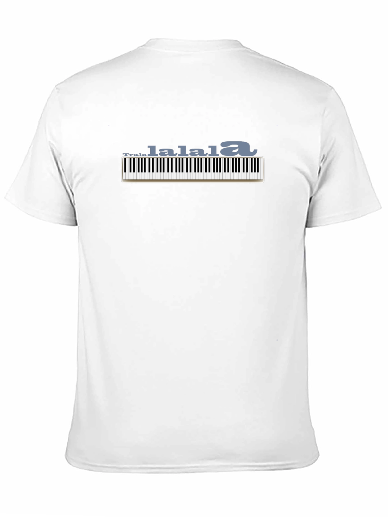 Black Piano Keys LaLaLa Graphic Black T-Shirt view 11