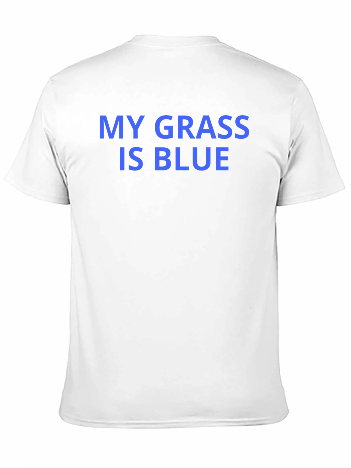 Black My Grass is Blue Graphic T-Shirt view 11