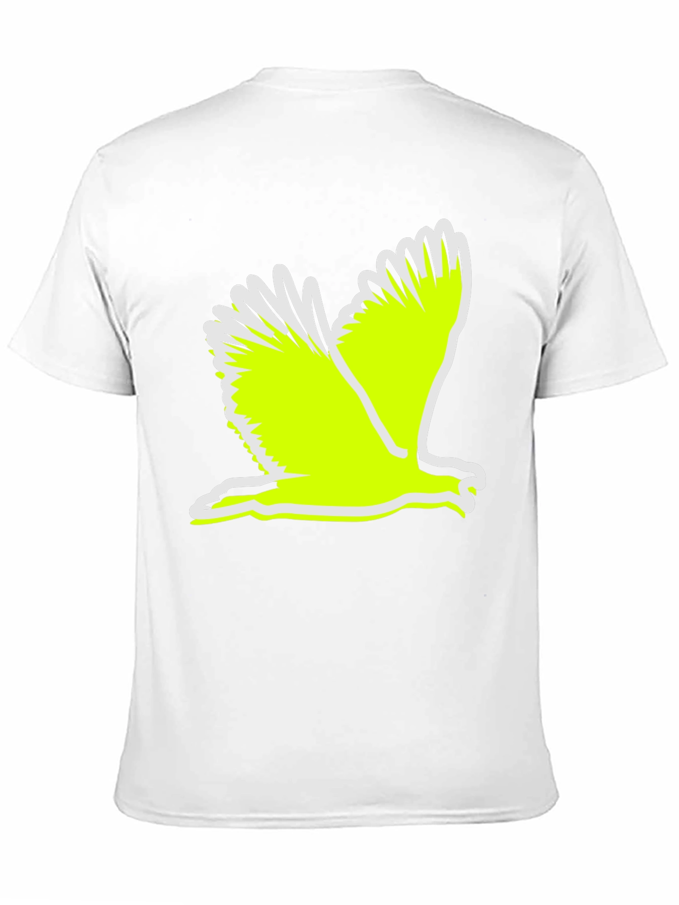 Black Black T-Shirt with Flying Bird Graphic view 11