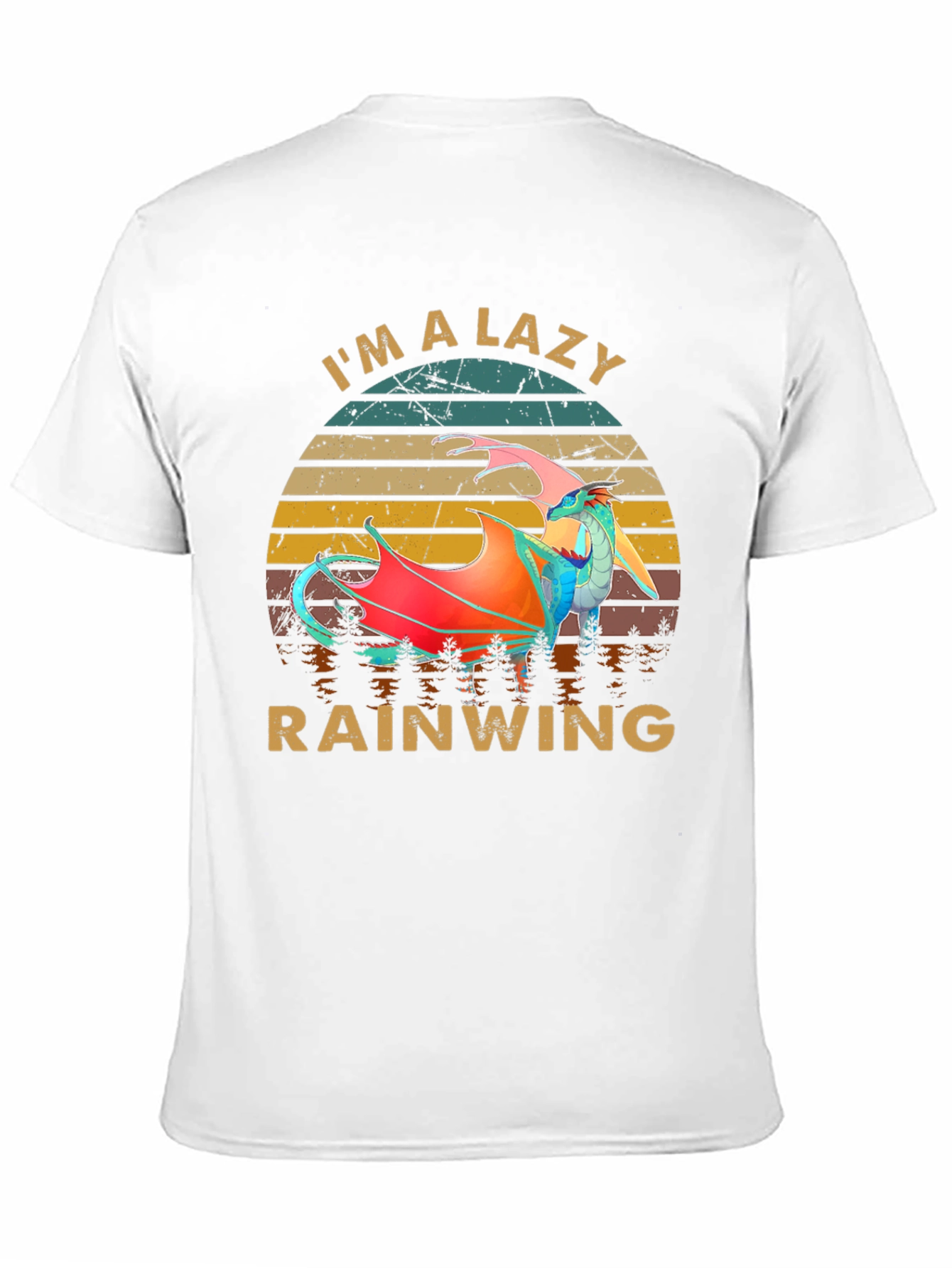 Black I'm a Lazy Rainwing Graphic T-Shirt view 11