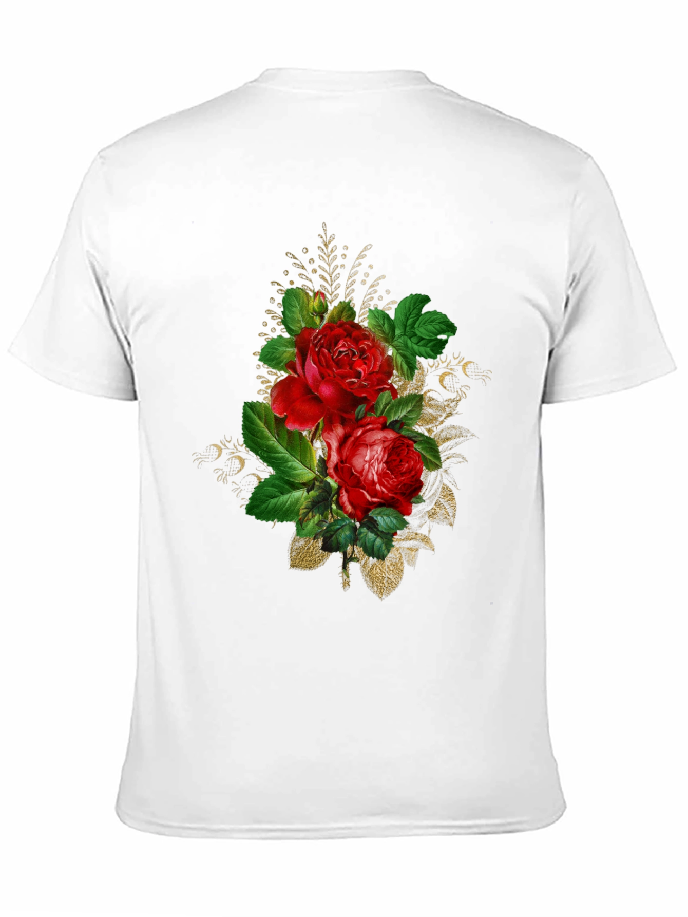 Black Floral Rose Graphic Tee - Black view 11