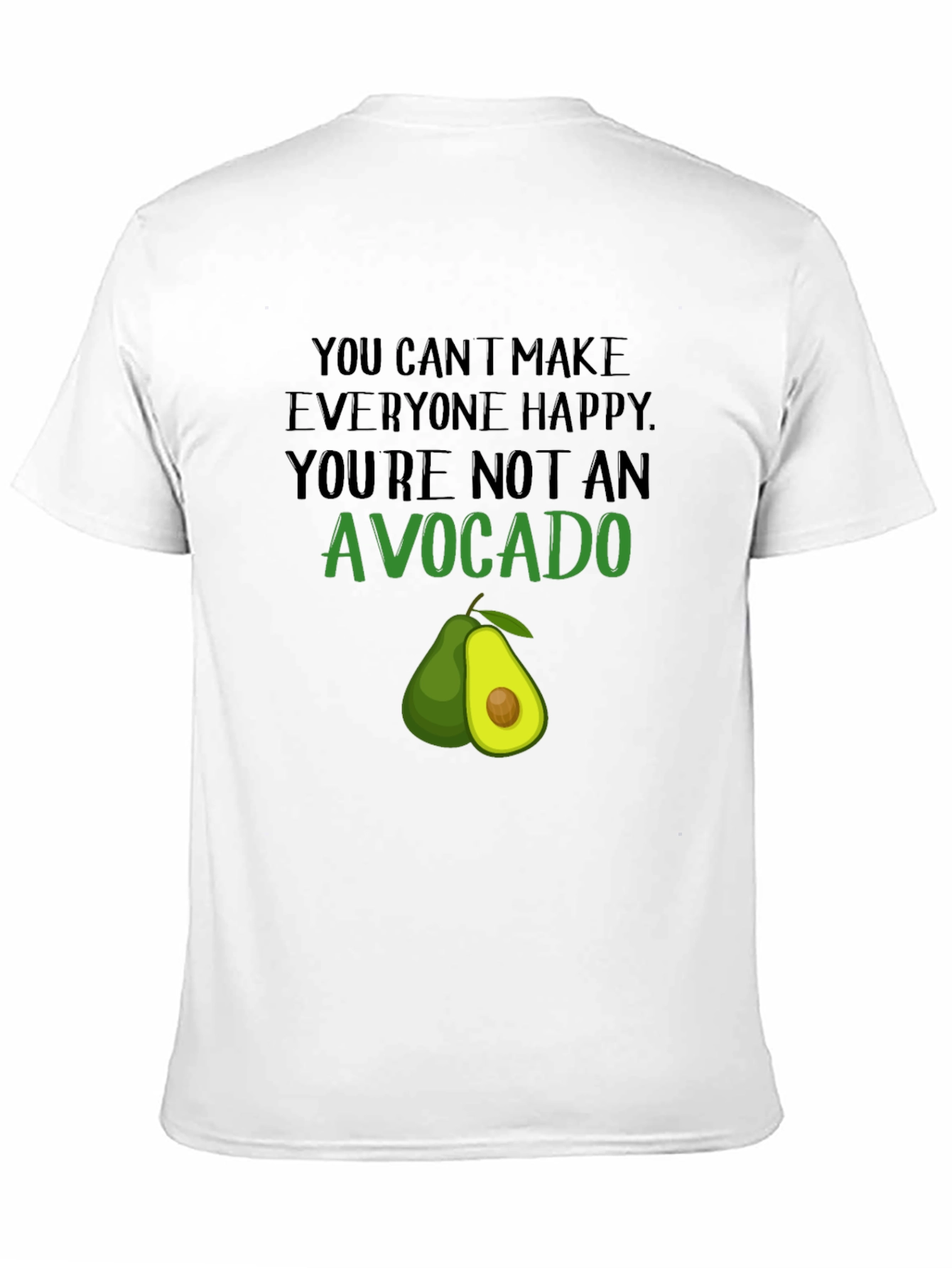 Black Avocado Graphic Tee - Funny Sarcastic T-Shirt view 11