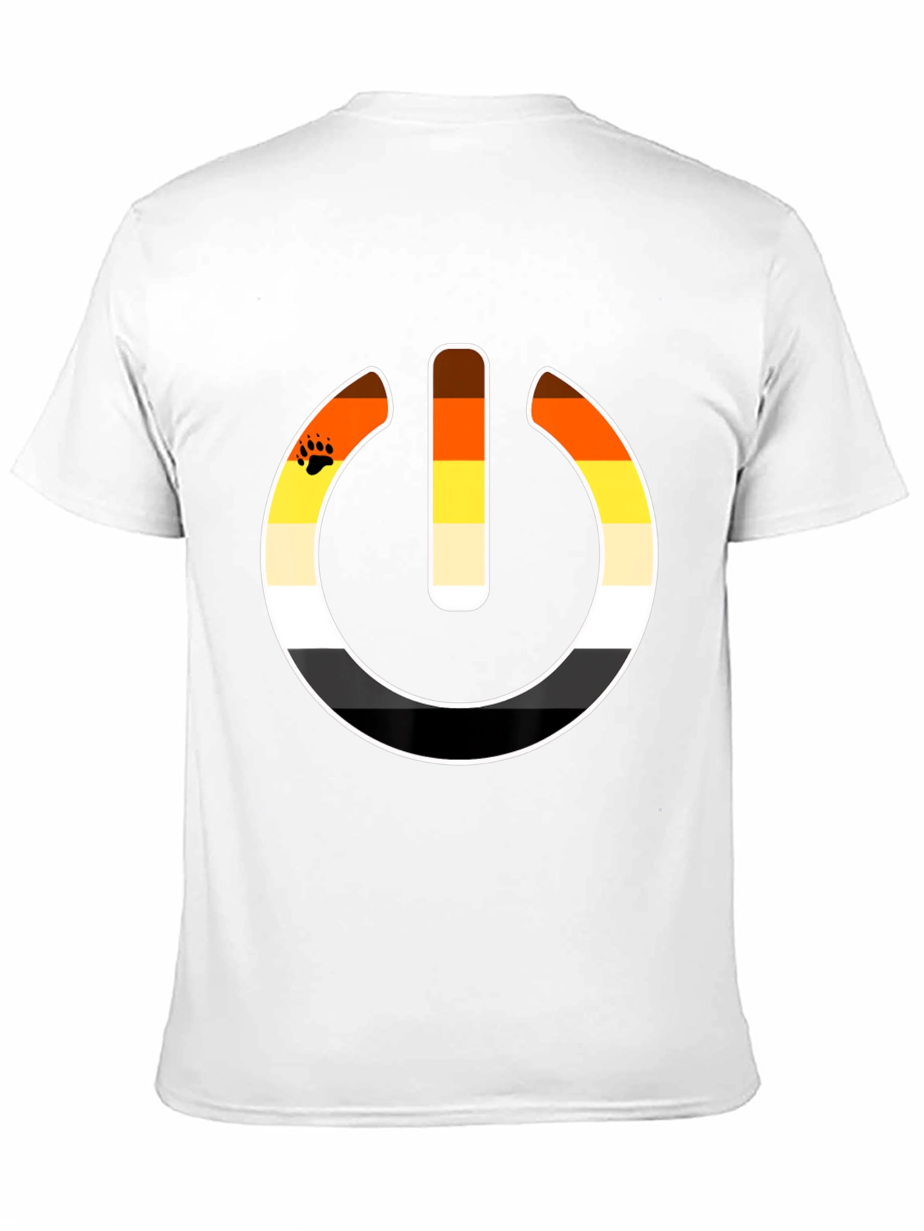 Black Bear Pride Power Symbol Graphic T-Shirt view 11