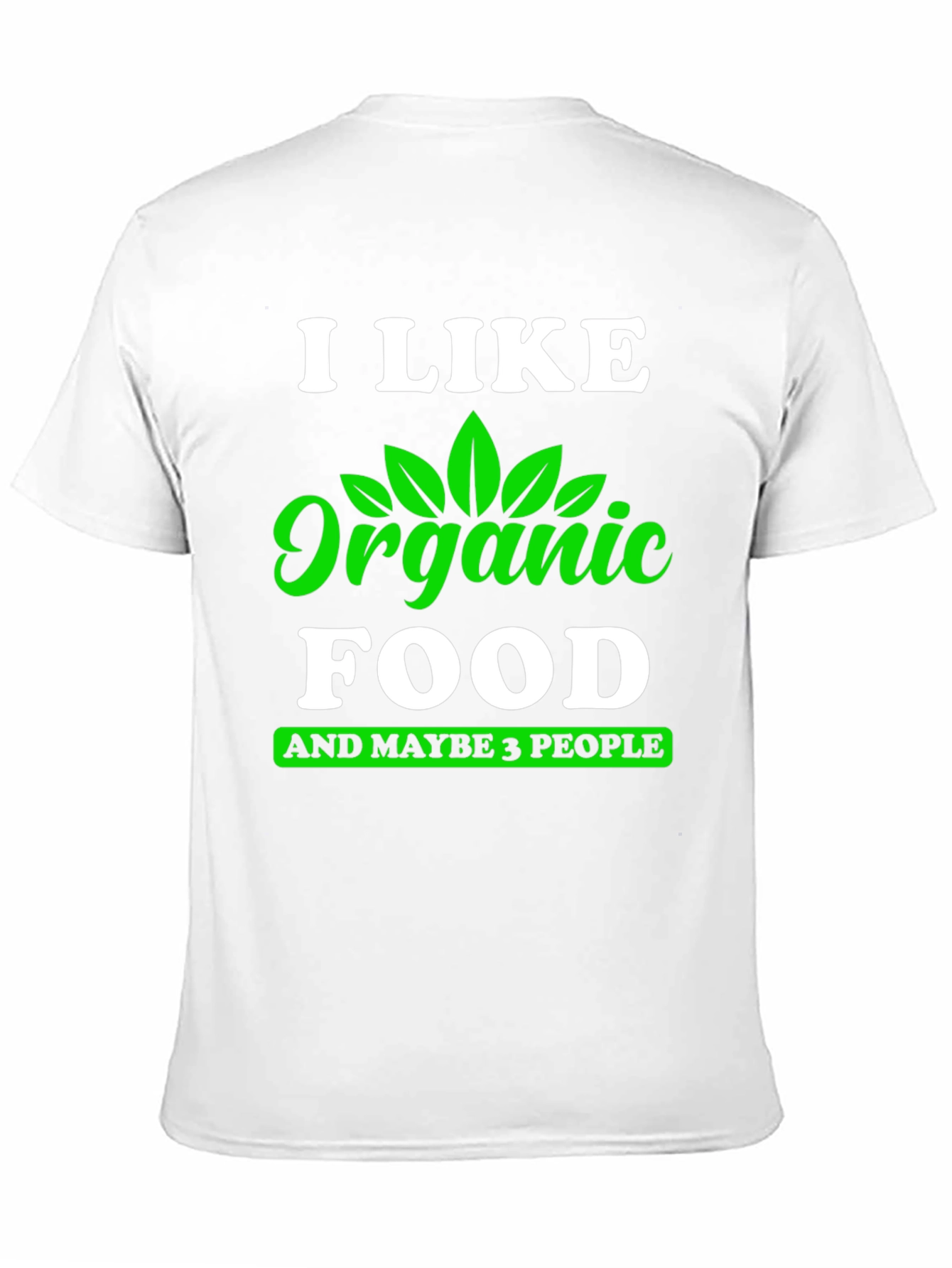 Black Organic Food Lover T-Shirt - Funny Vegan Tee view 11
