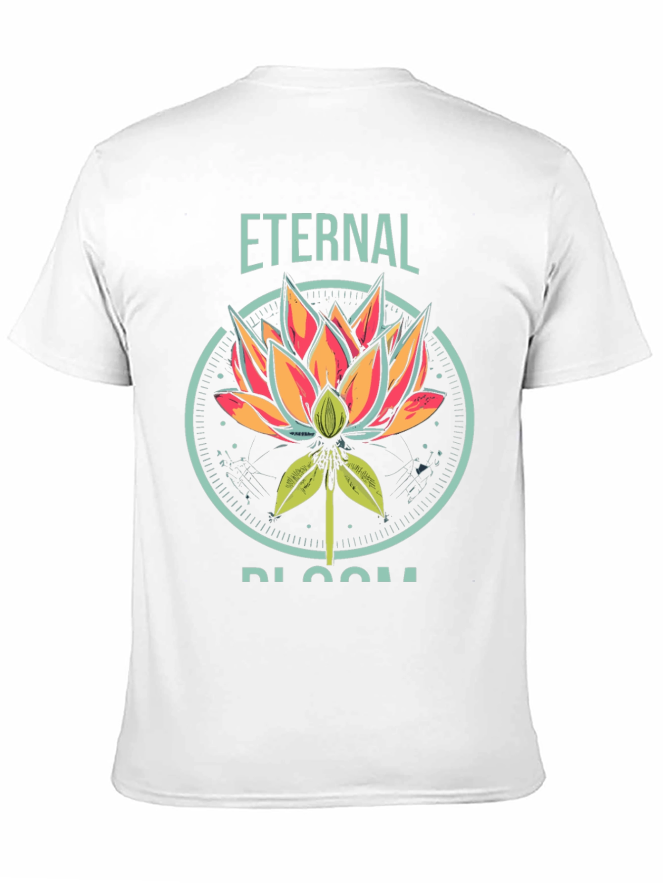 Black Eternal Bloom Graphic T-Shirt - Black view 11