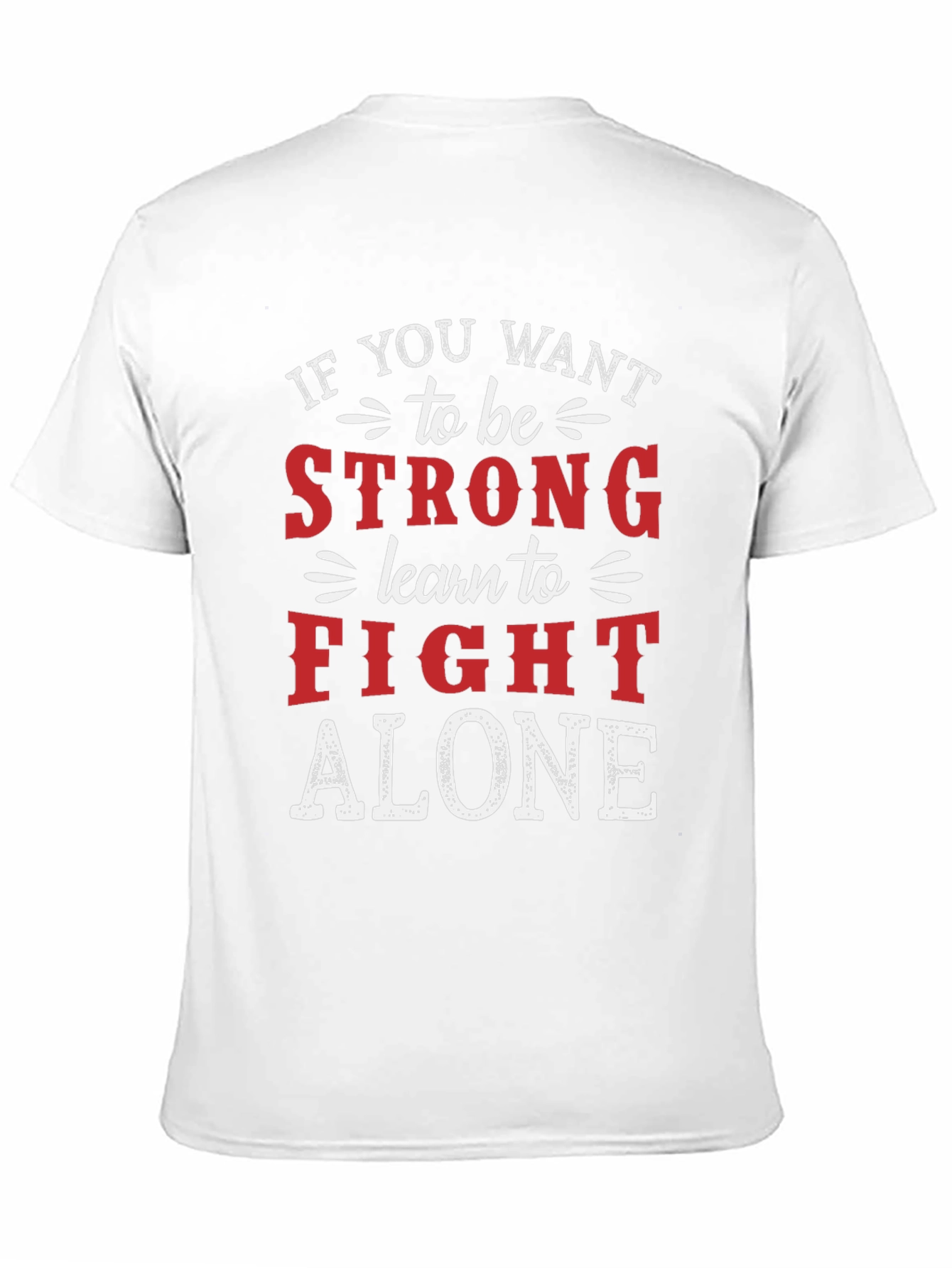 Black Strong Alone Graphic Tee view 11