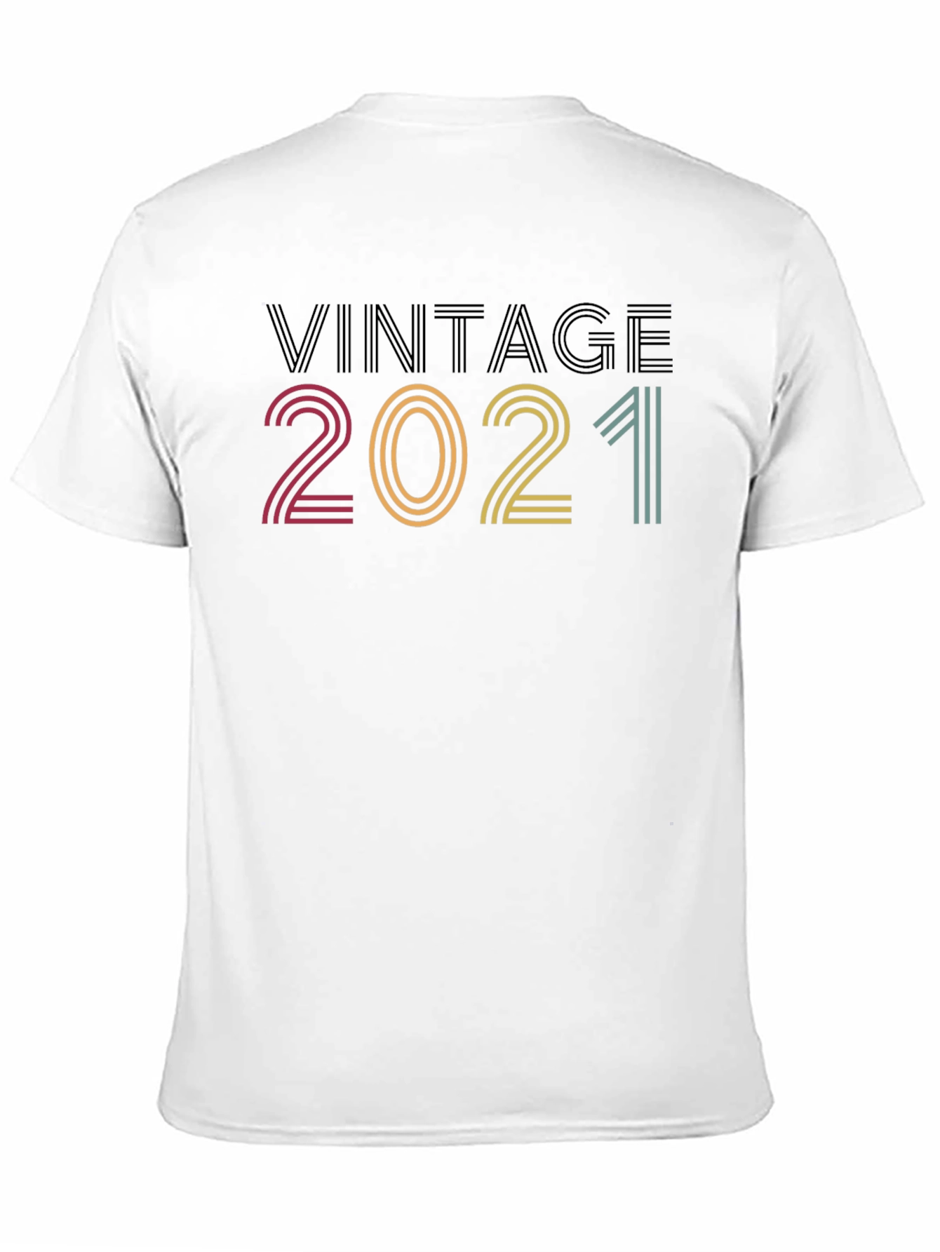 Black Vintage 2021 Graphic Tee - Retro Style view 11