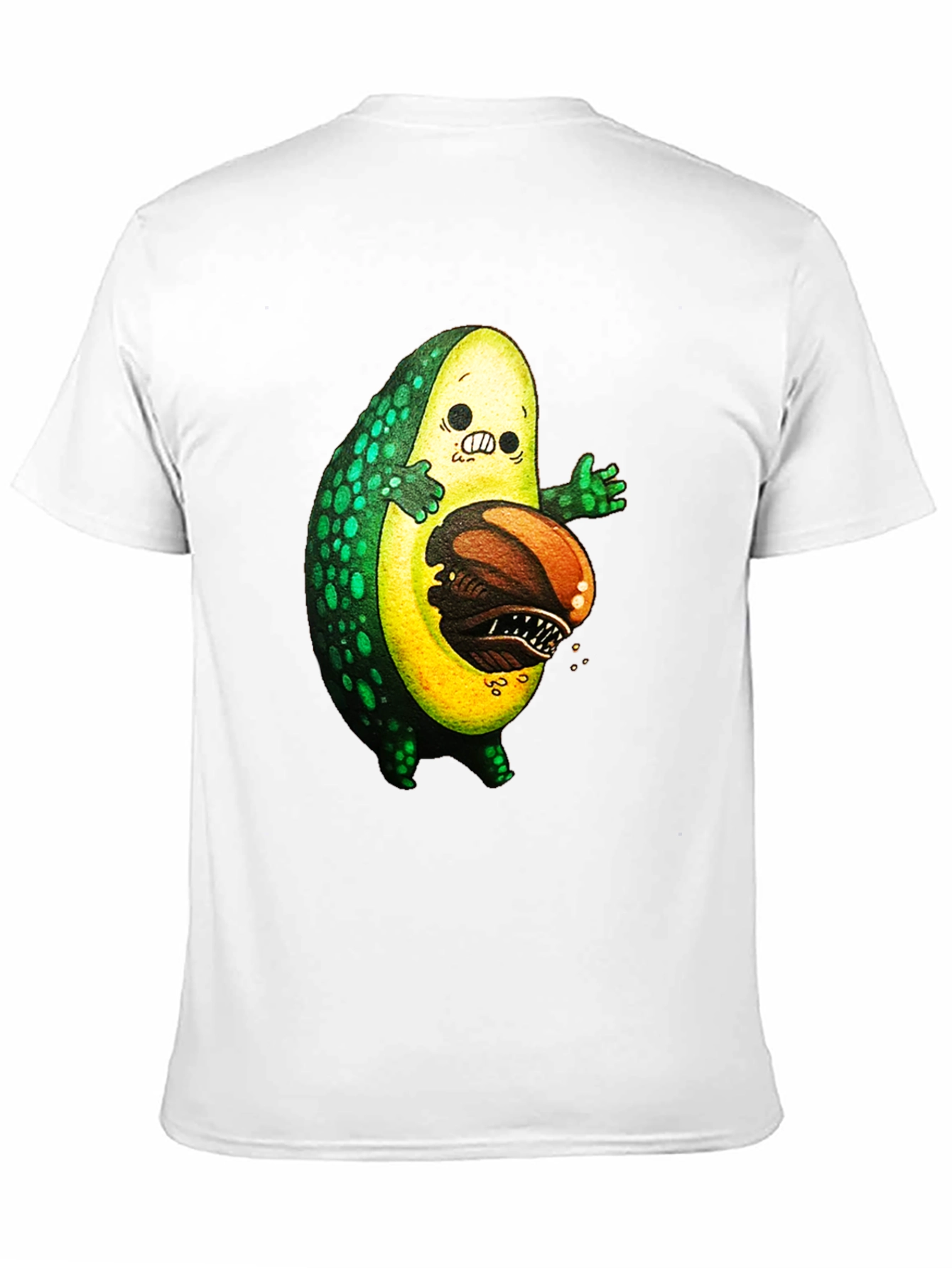Black Avocado Monster Graphic T-Shirt - Unique Design view 11