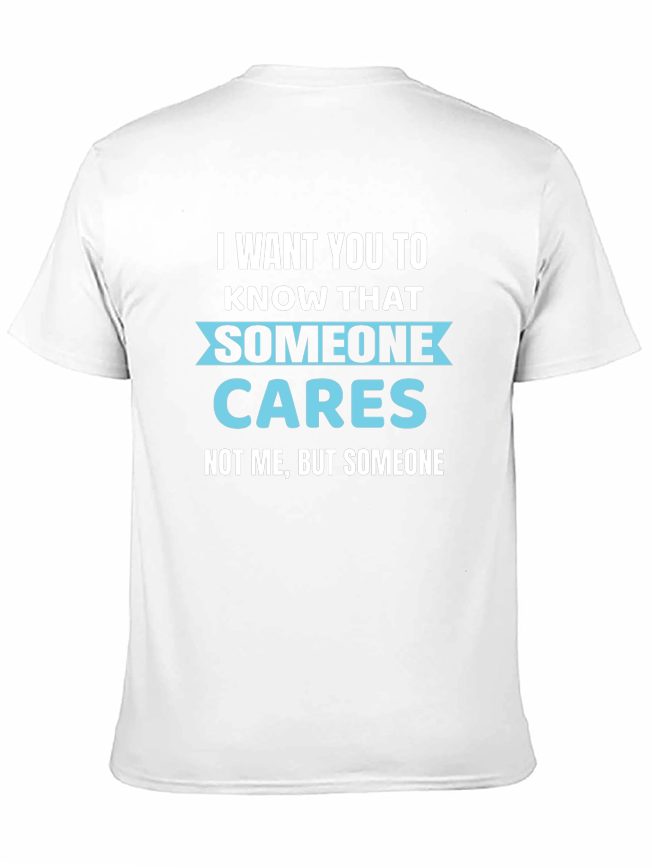 Black Funny Graphic Tee: Someone Cares - Not Me T-Shirt view 11