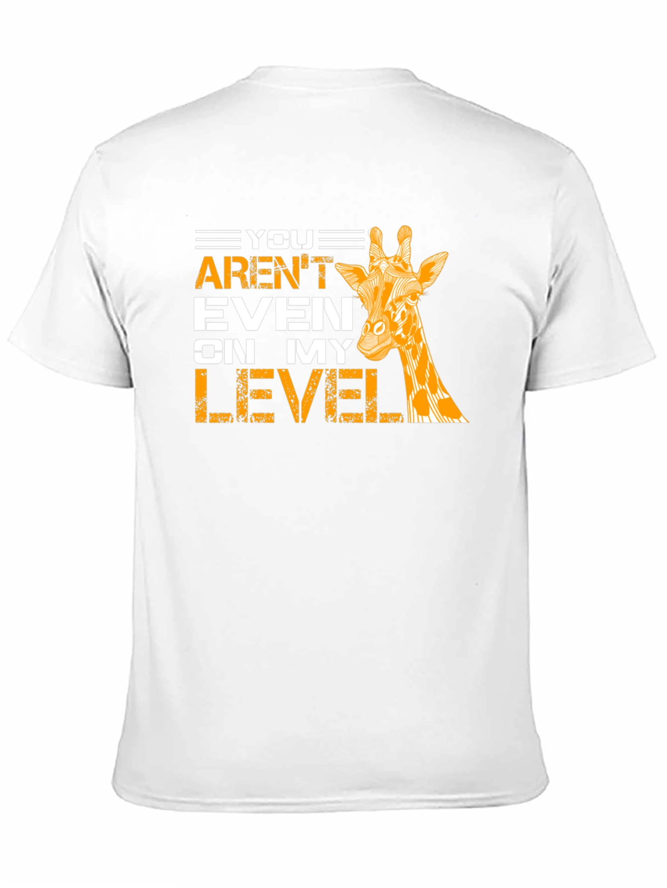 Black Giraffe Level T-Shirt - Funny Animal Tee view 11