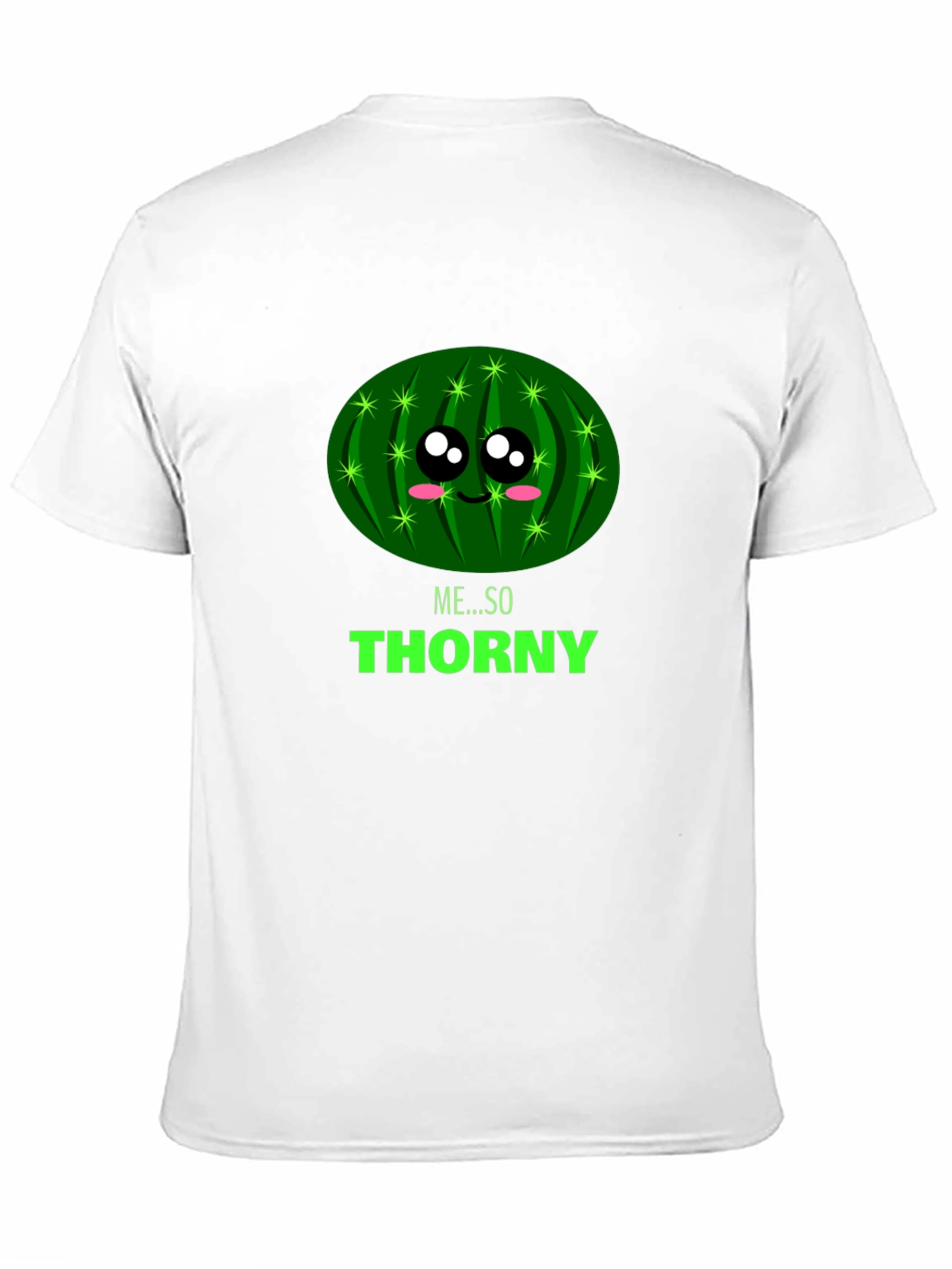 Black Me... So Thorny Black T-Shirt - Funny Cactus Graphic Tee view 11
