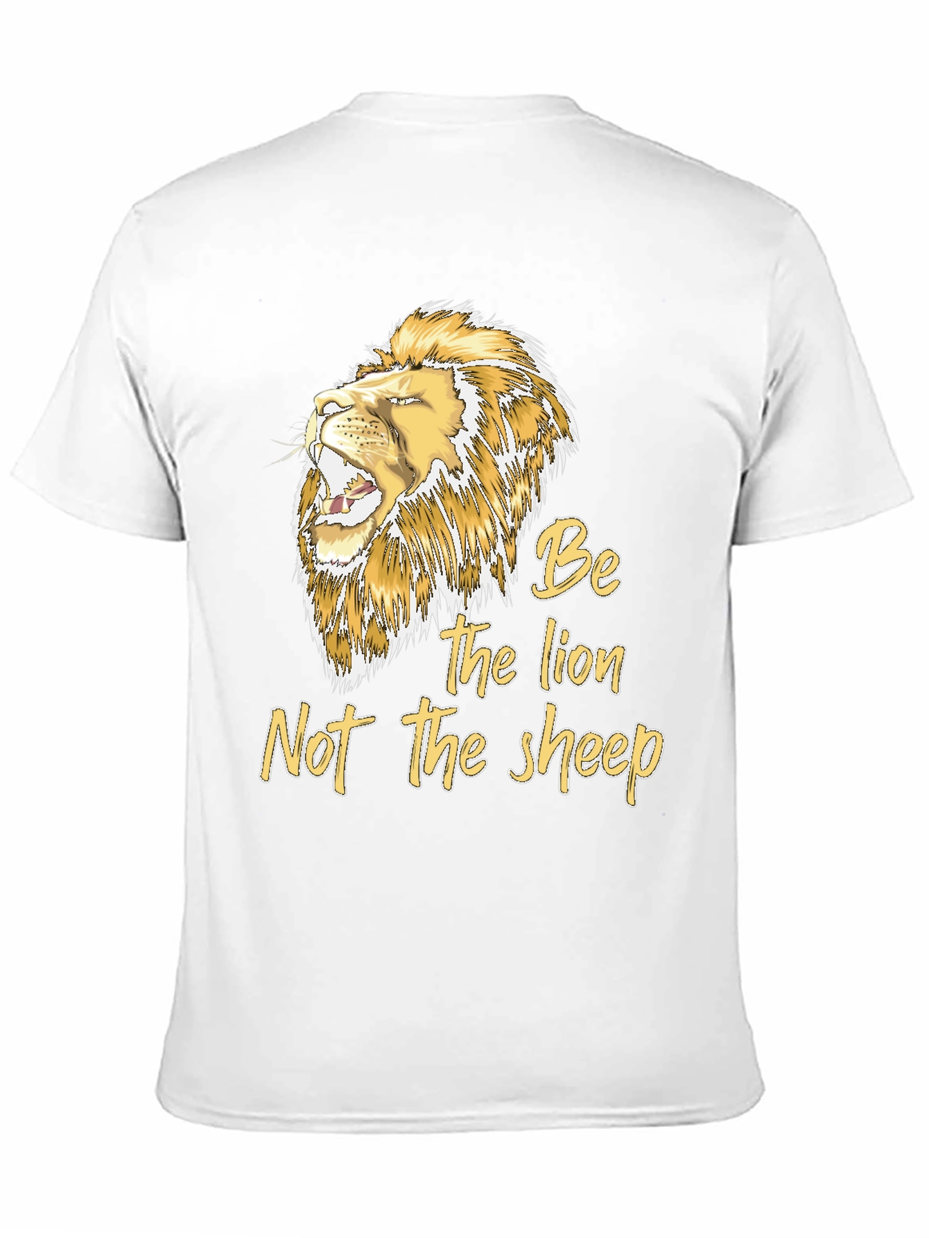 Black Be The Lion T-Shirt - Motivational Graphic Tee view 11