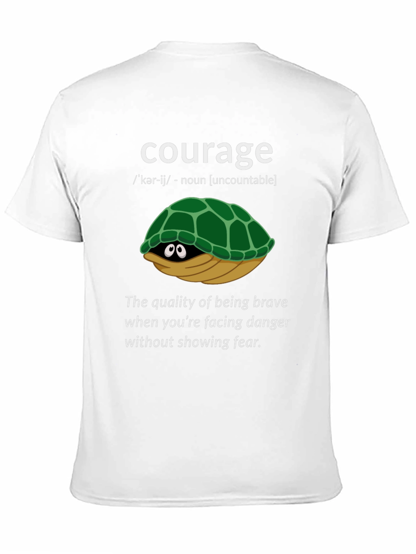 Black Courage Turtle Graphic T-Shirt - Definition Tee view 11