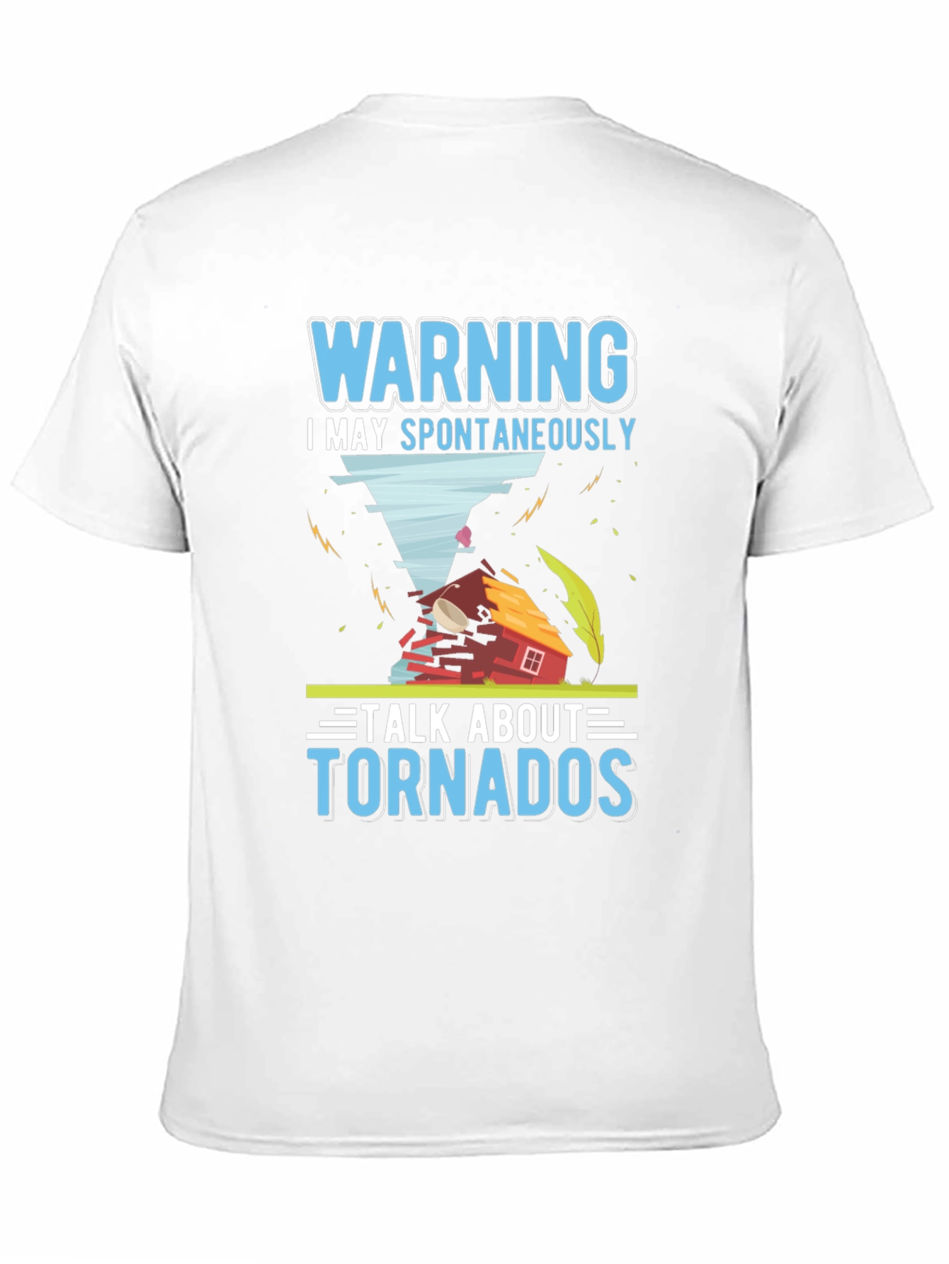 Black Warning Tornadoes Graphic T-Shirt view 11