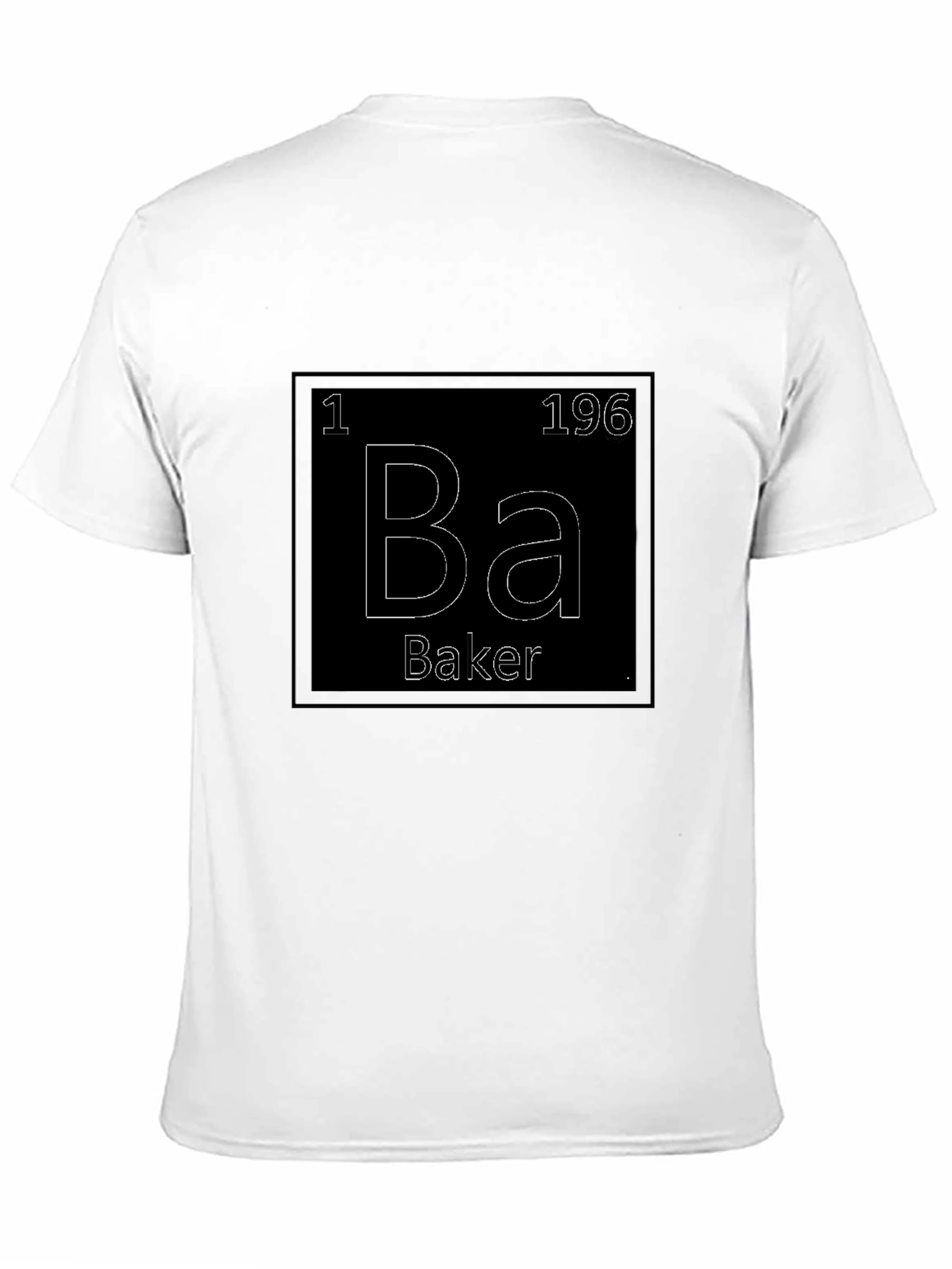 Black Baker Periodic Table Funny T-Shirt view 11