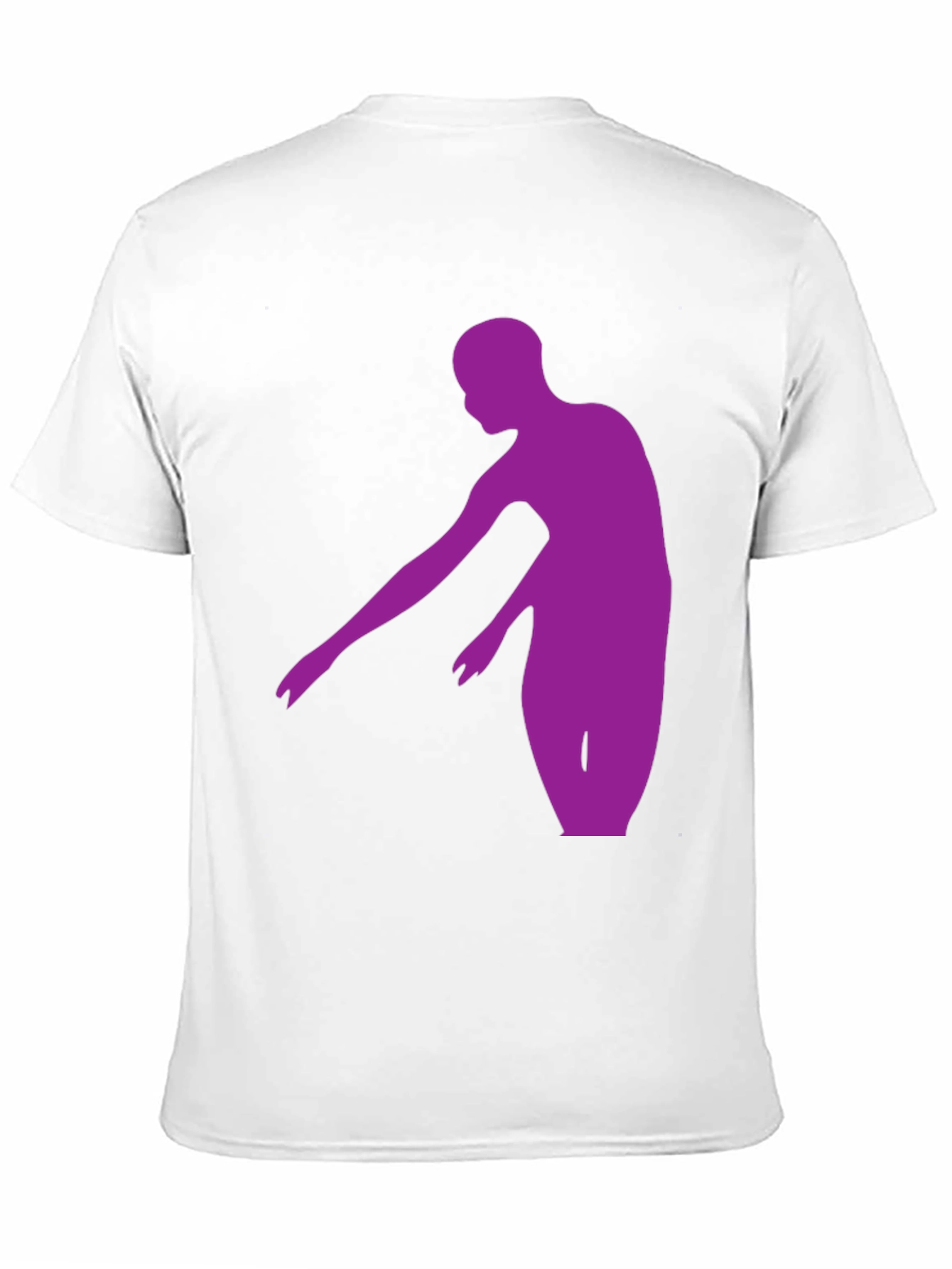 Black Purple Dancer Graphic Tee - Stylish Men's Black T-Shirt view 11