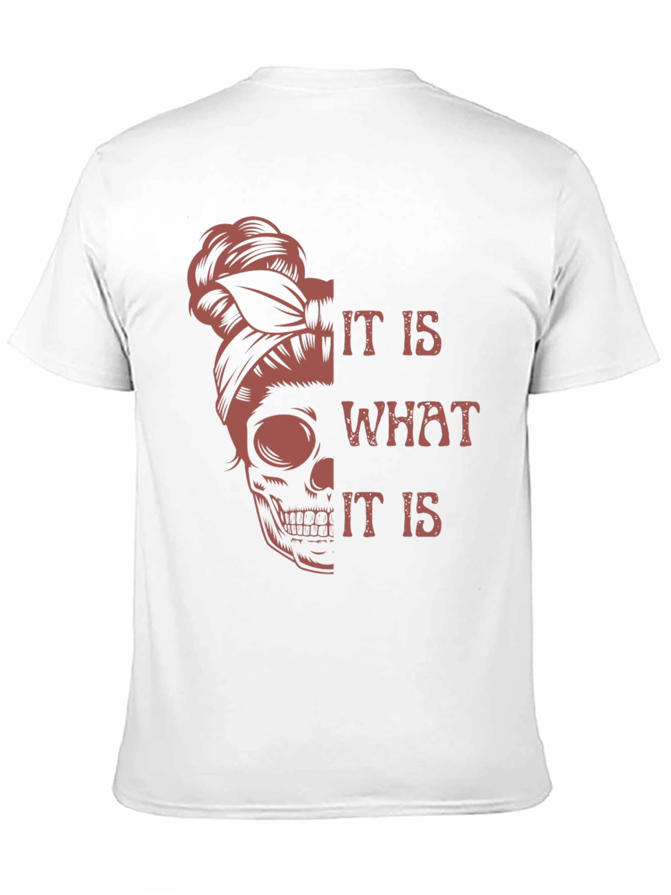 Black Skull Graphic Tee - It Is What It Is - Unisex view 11