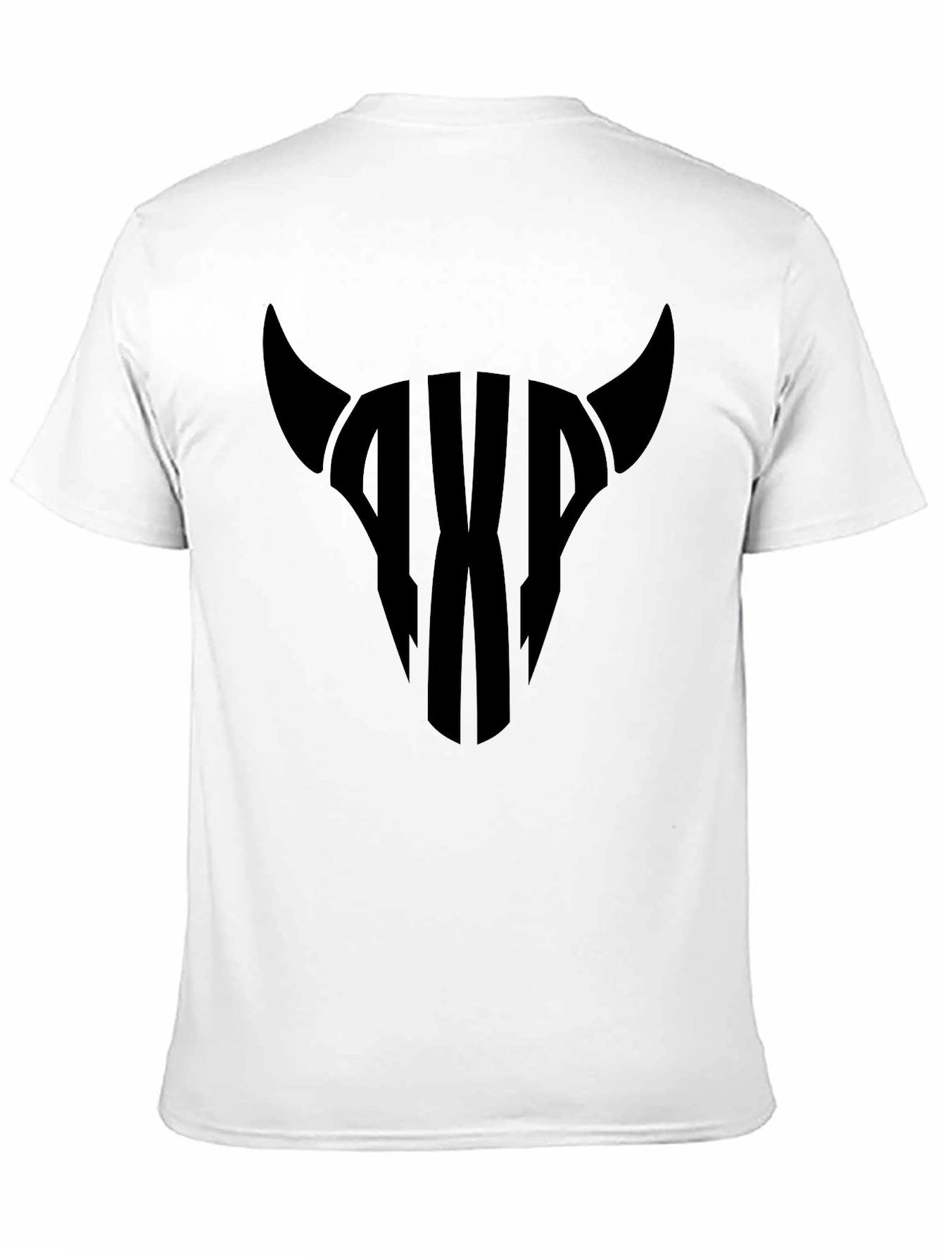 Black Bull Skull Graphic Tee - Men's Black T-Shirt view 11