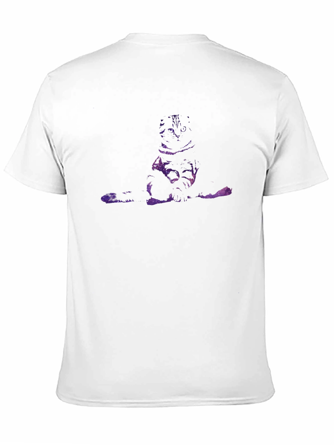 Black Men's Black Graphic Tee - Cat view 11