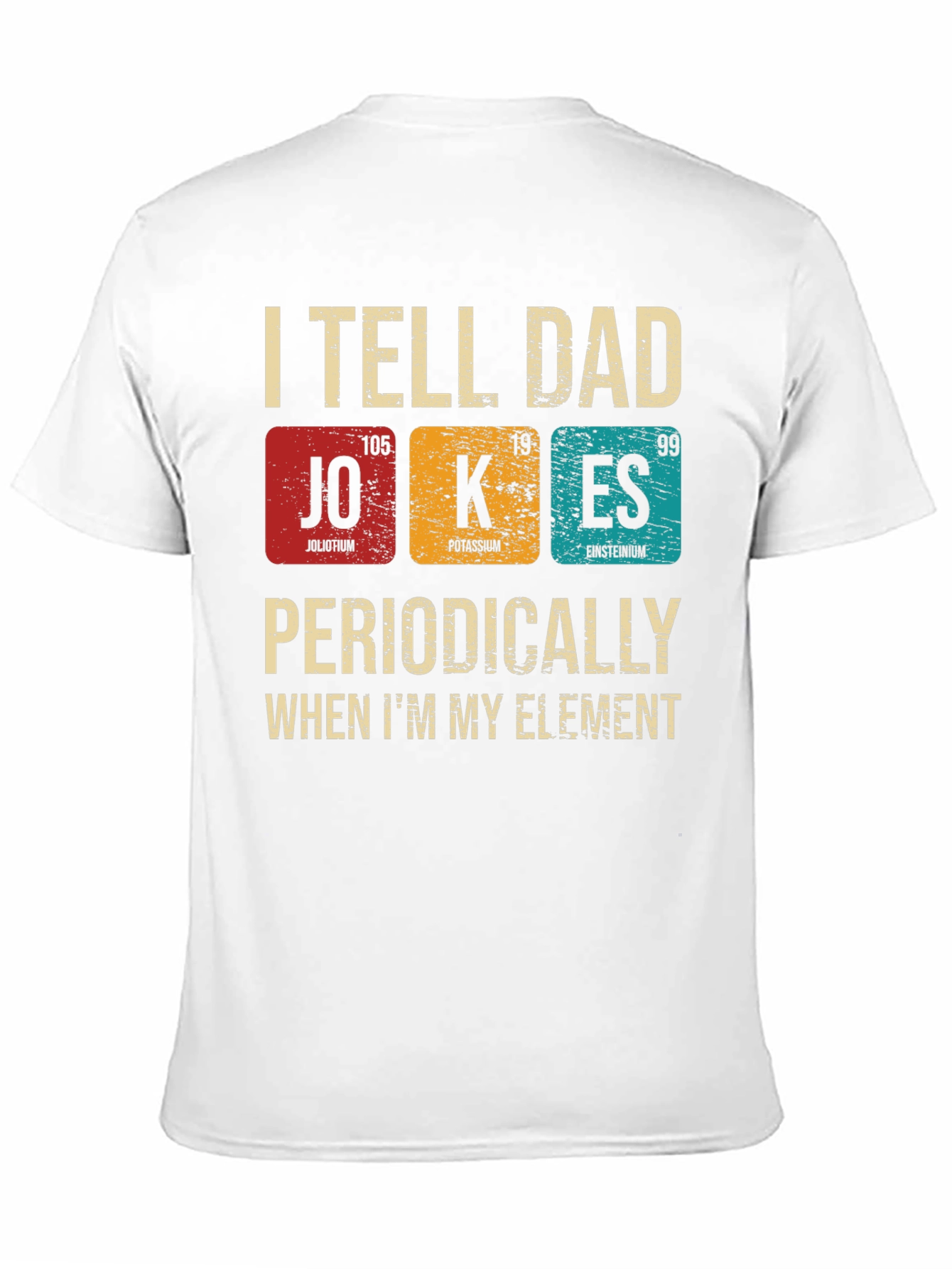 Black Periodic Table Dad Jokes T-Shirt view 11