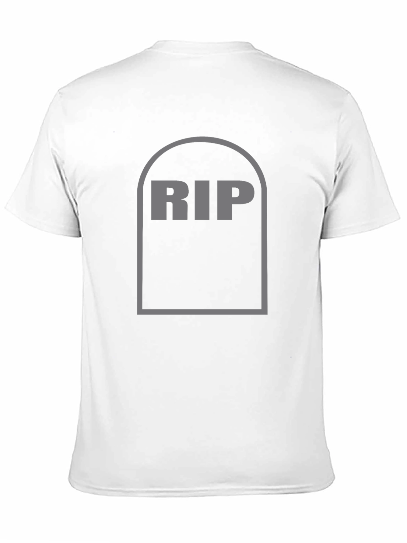 Black RIP Tombstone Graphic T-Shirt - Black Cotton Tee view 11