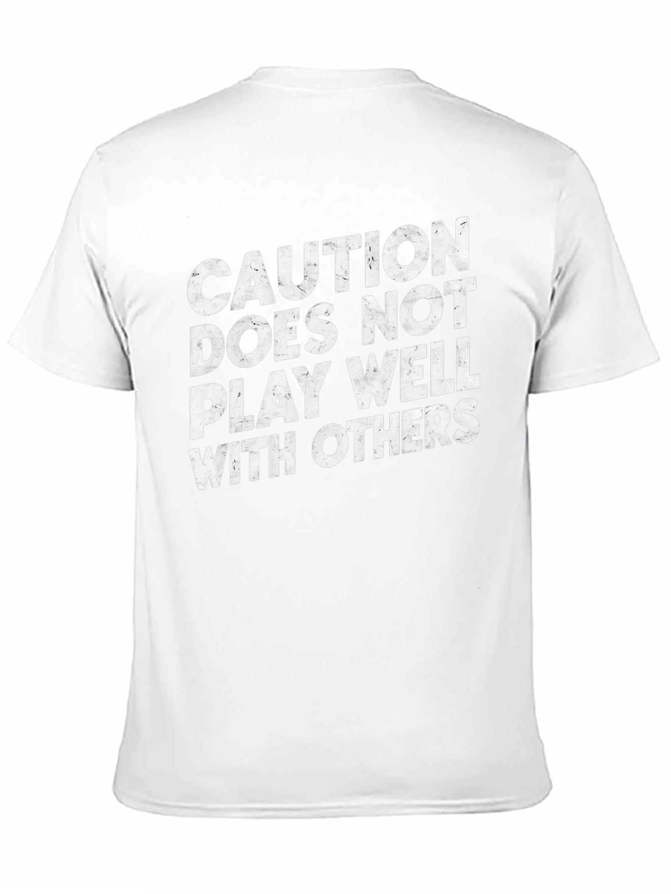 Black Caution T-Shirt - Funny Slogan Tee view 11