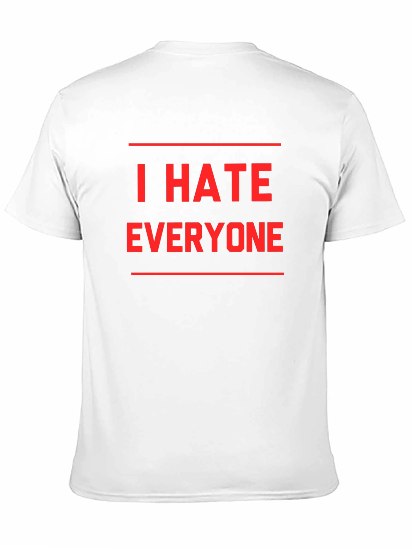 Black I Hate Everyone Graphic T-Shirt - Black view 11
