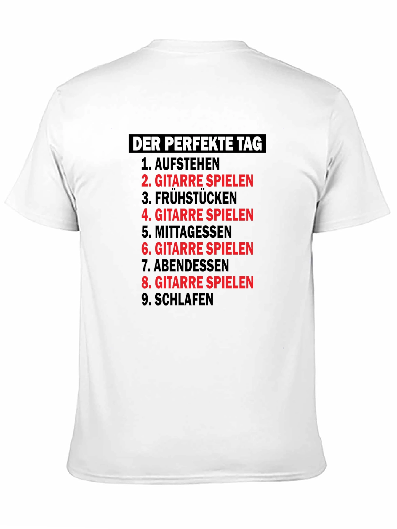 Black Perfect Day Guitar T-Shirt - Musician Gift view 11