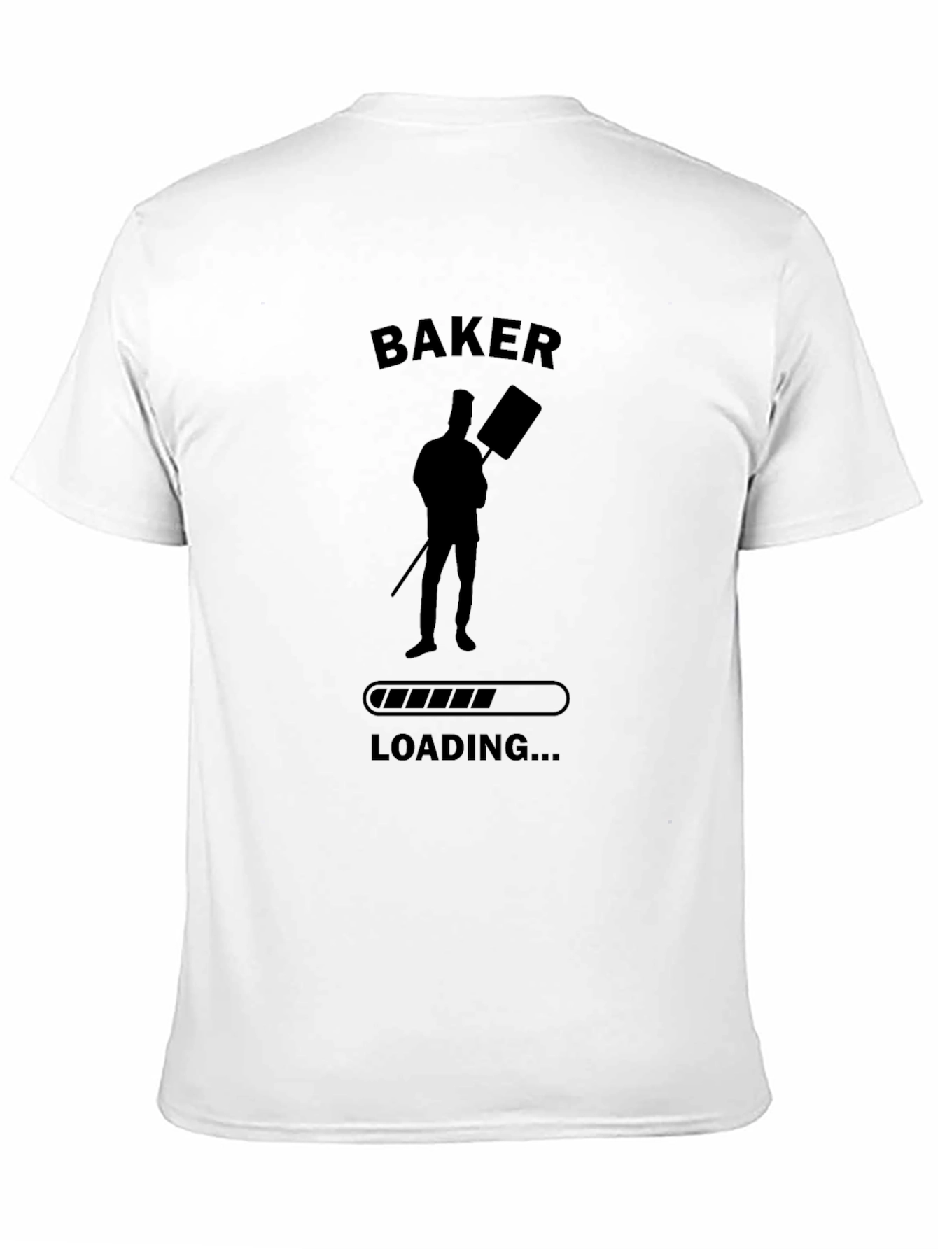 Black Baker Loading T-Shirt - Funny Baking Tee view 11