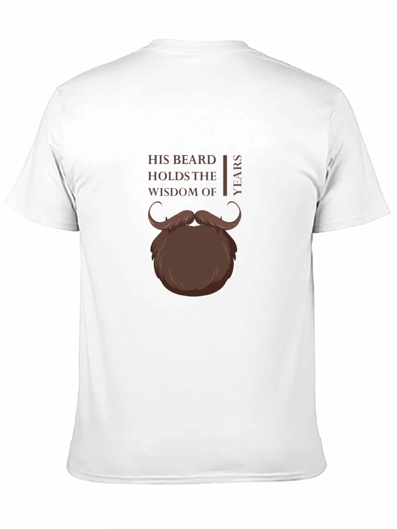 Black His Beard Wisdom T-Shirt - Funny Graphic Tee view 11