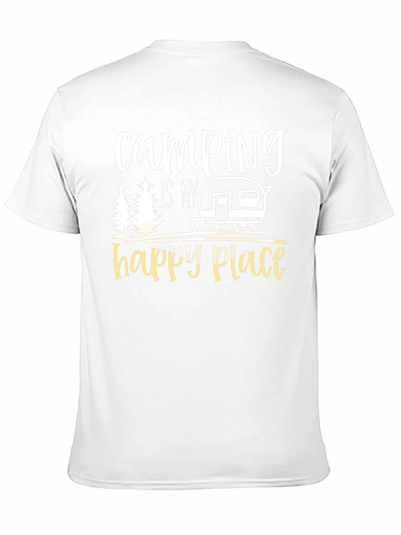 Black Camping Is My Happy Place Graphic Tee view 11