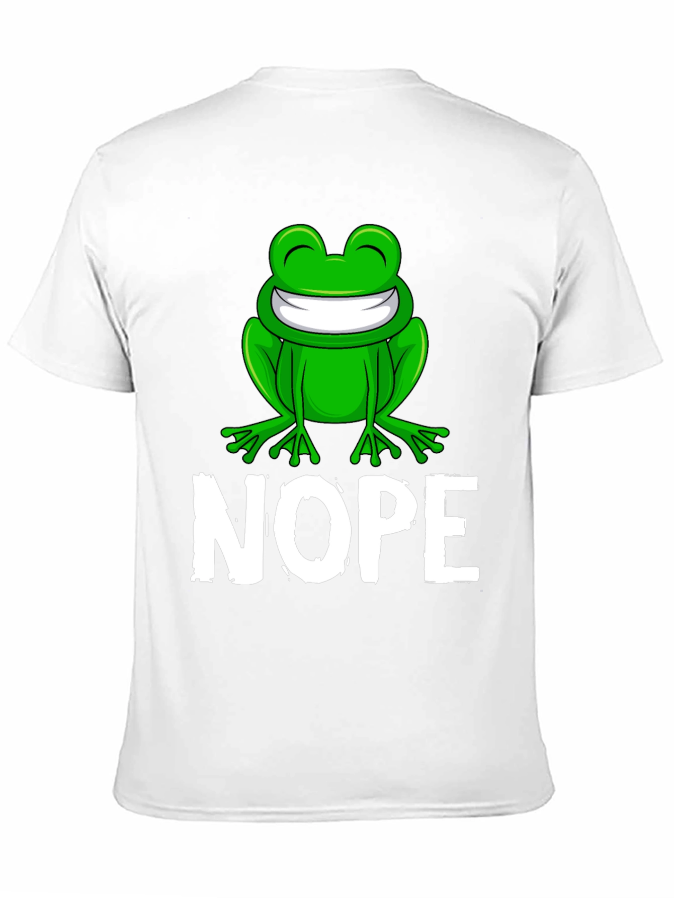 Black Nope Frog Graphic Tee - Funny Sarcastic T-Shirt view 11