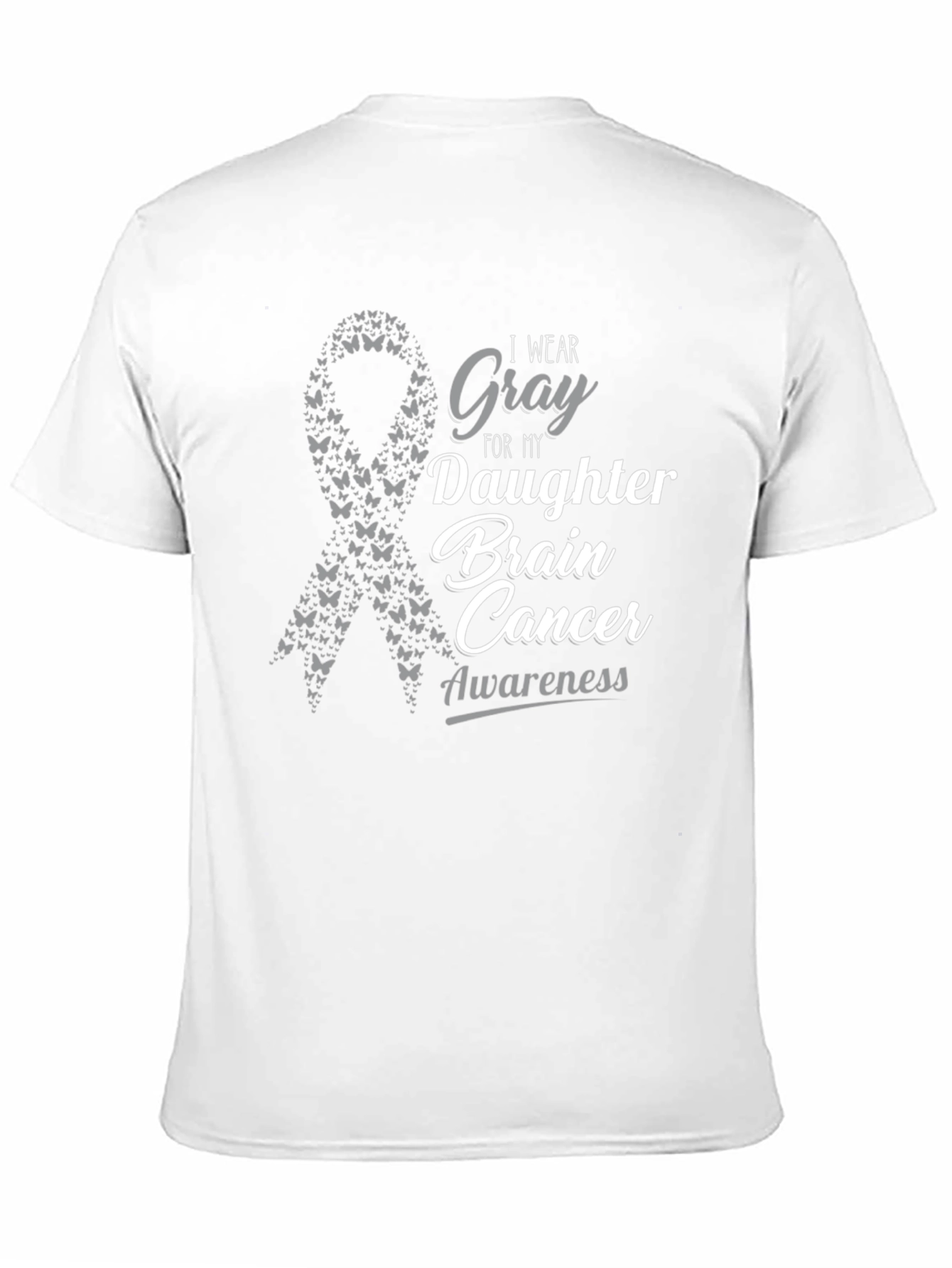 Gray Brain Cancer Awareness T-Shirt - 11