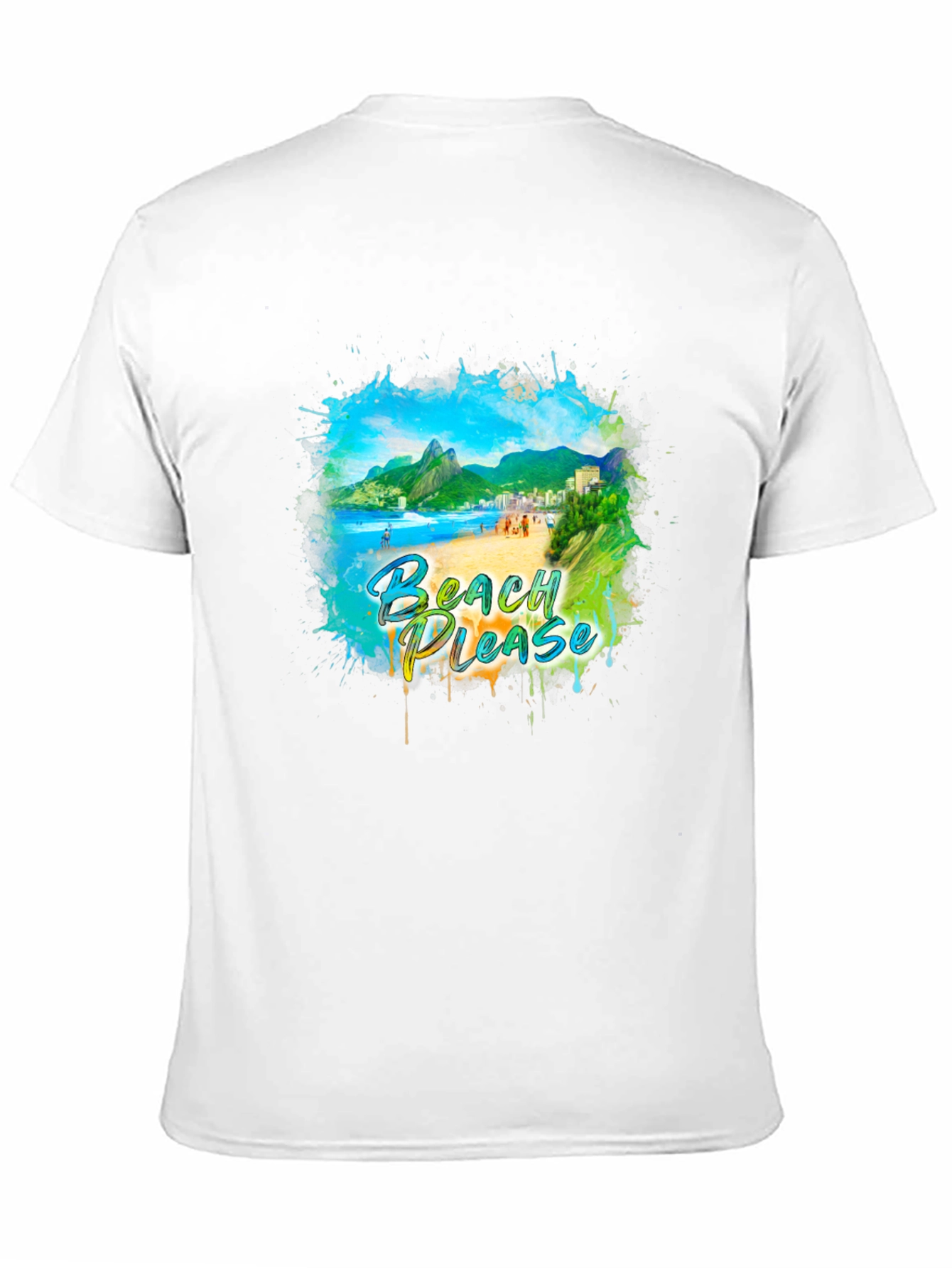 Black Beach Please Graphic Tee - Tropical Vibes view 11