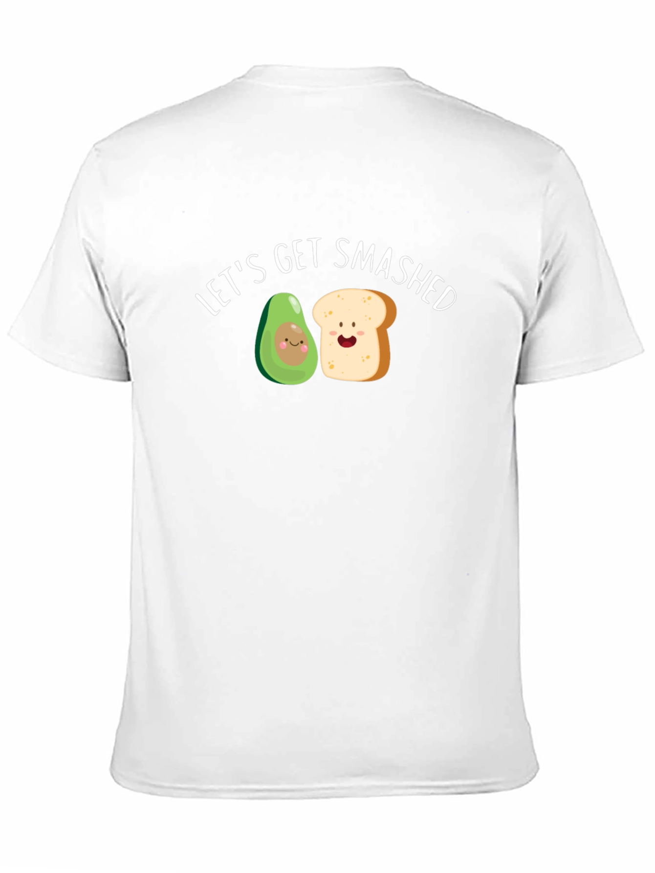 Black Let's Get Smashed Avocado Toast Funny Graphic Tee view 11