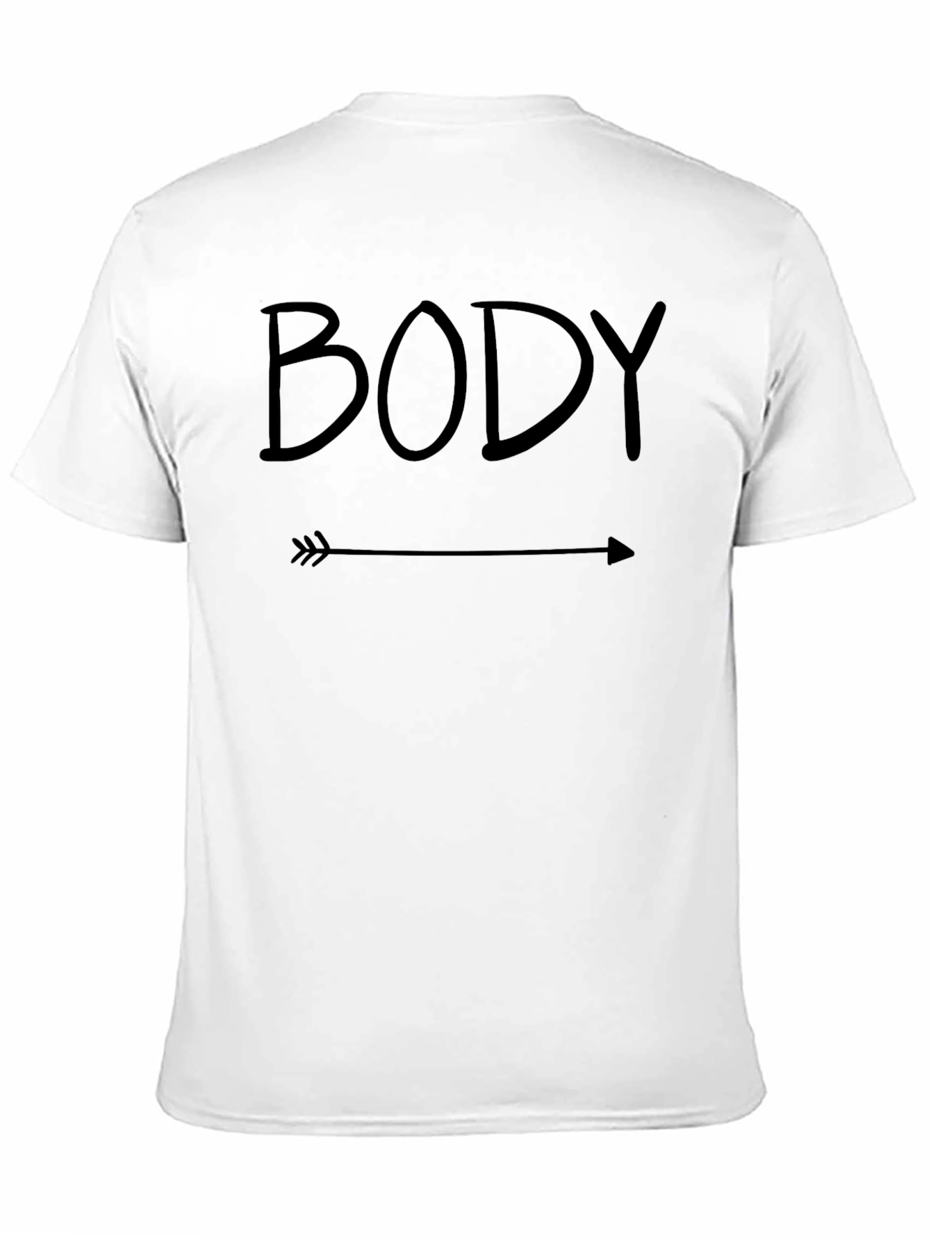 Black Body Arrow Graphic T-Shirt - Black Casual Tee view 11