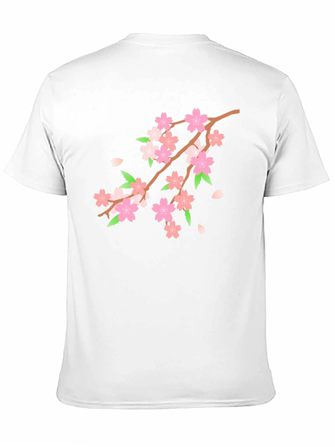Black Cherry Blossom T-Shirt - Black Floral Tee view 11