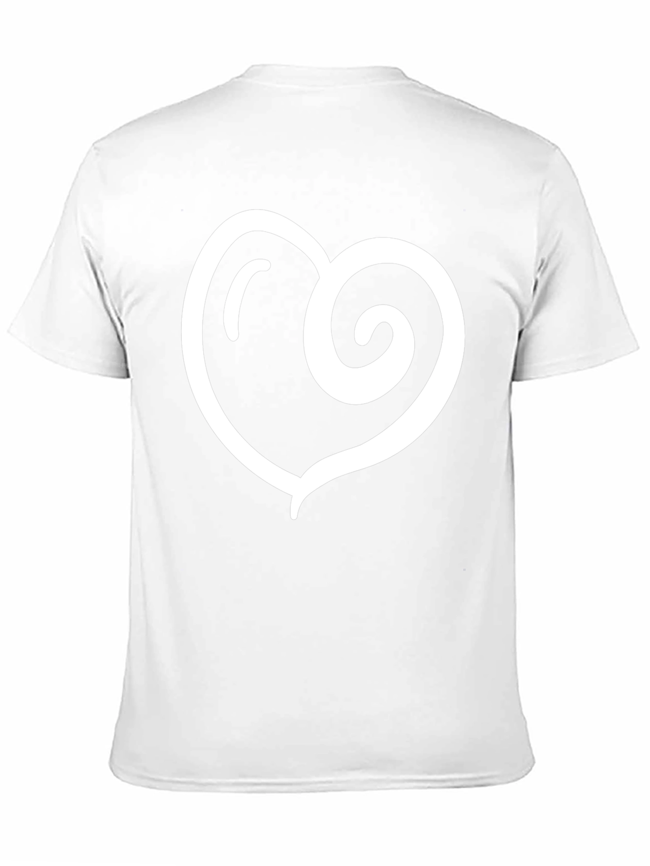 Black Heart Swirl Graphic Black T-Shirt view 11