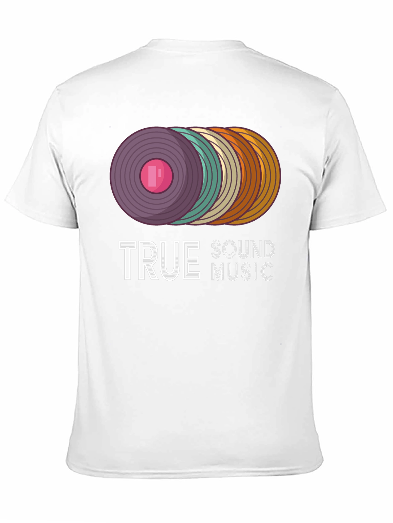 Black True Sound Music Retro Vinyl Record Graphic Tee view 11