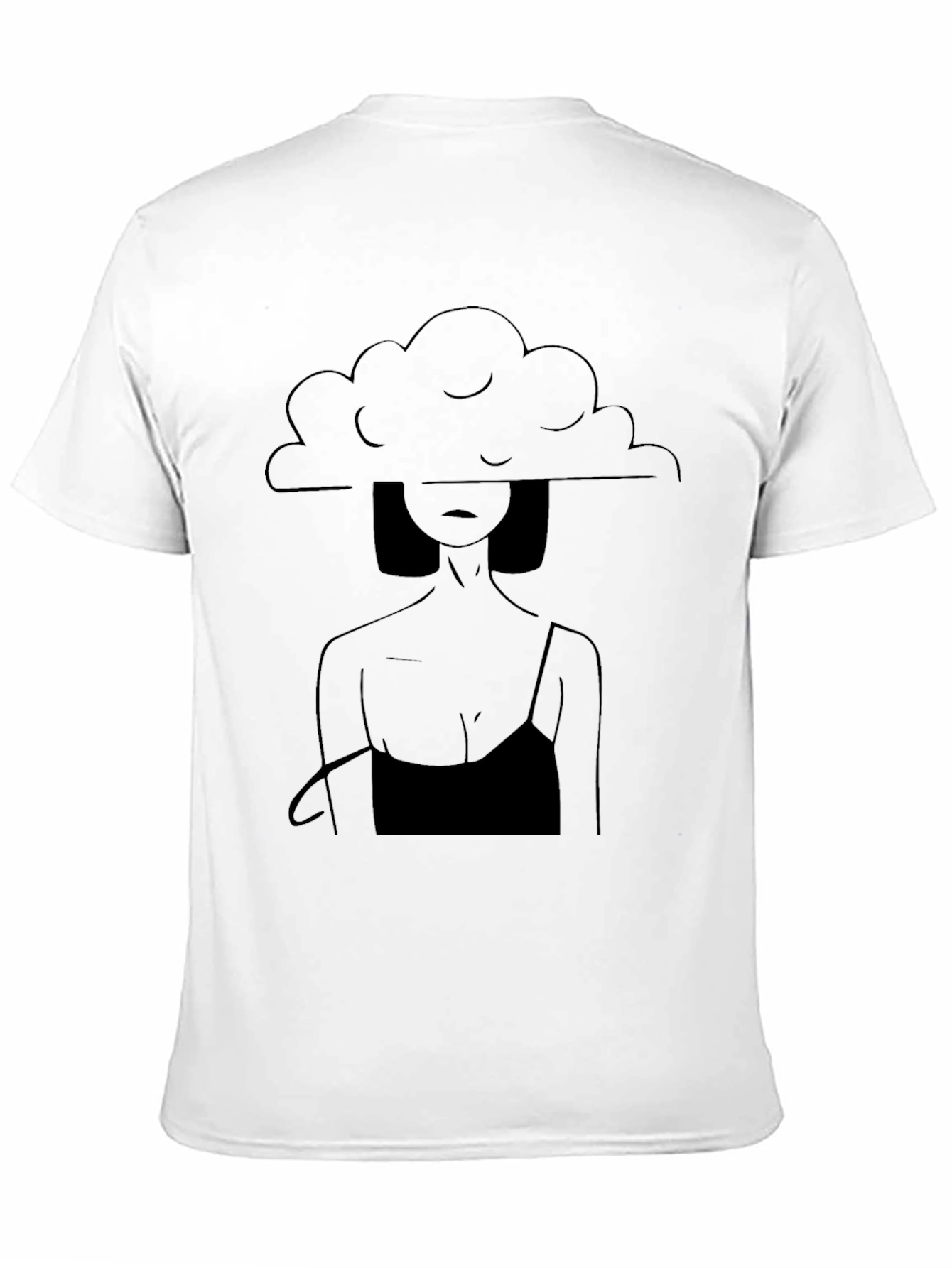 Cloud Mind Woman Graphic Tee - Black - 11
