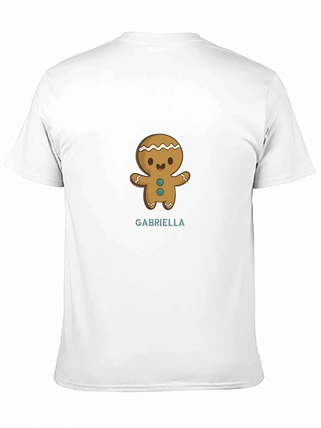 Black Gingerbread Man Personalized T-Shirt view 11