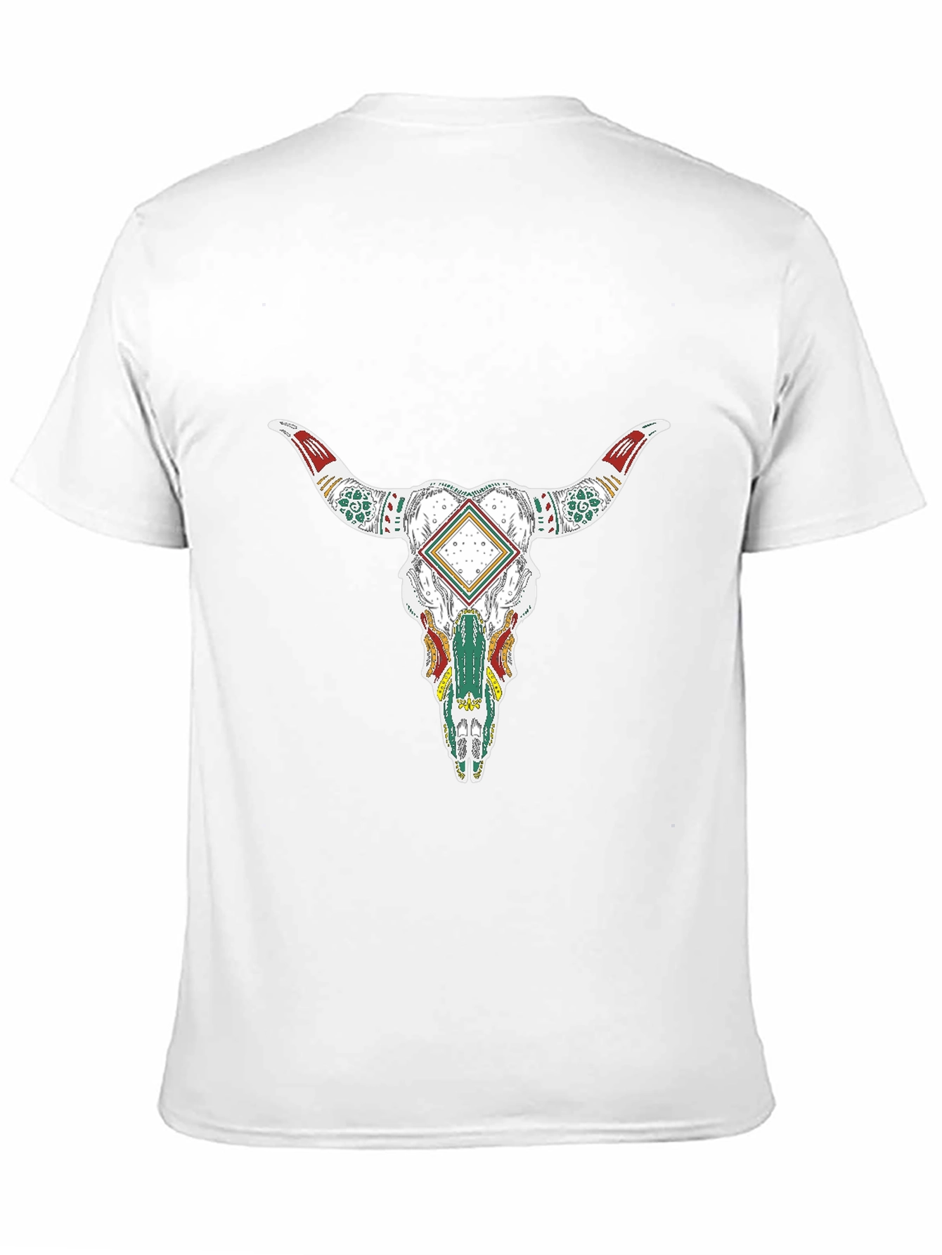 Black Bull Skull Graphic T-Shirt view 11