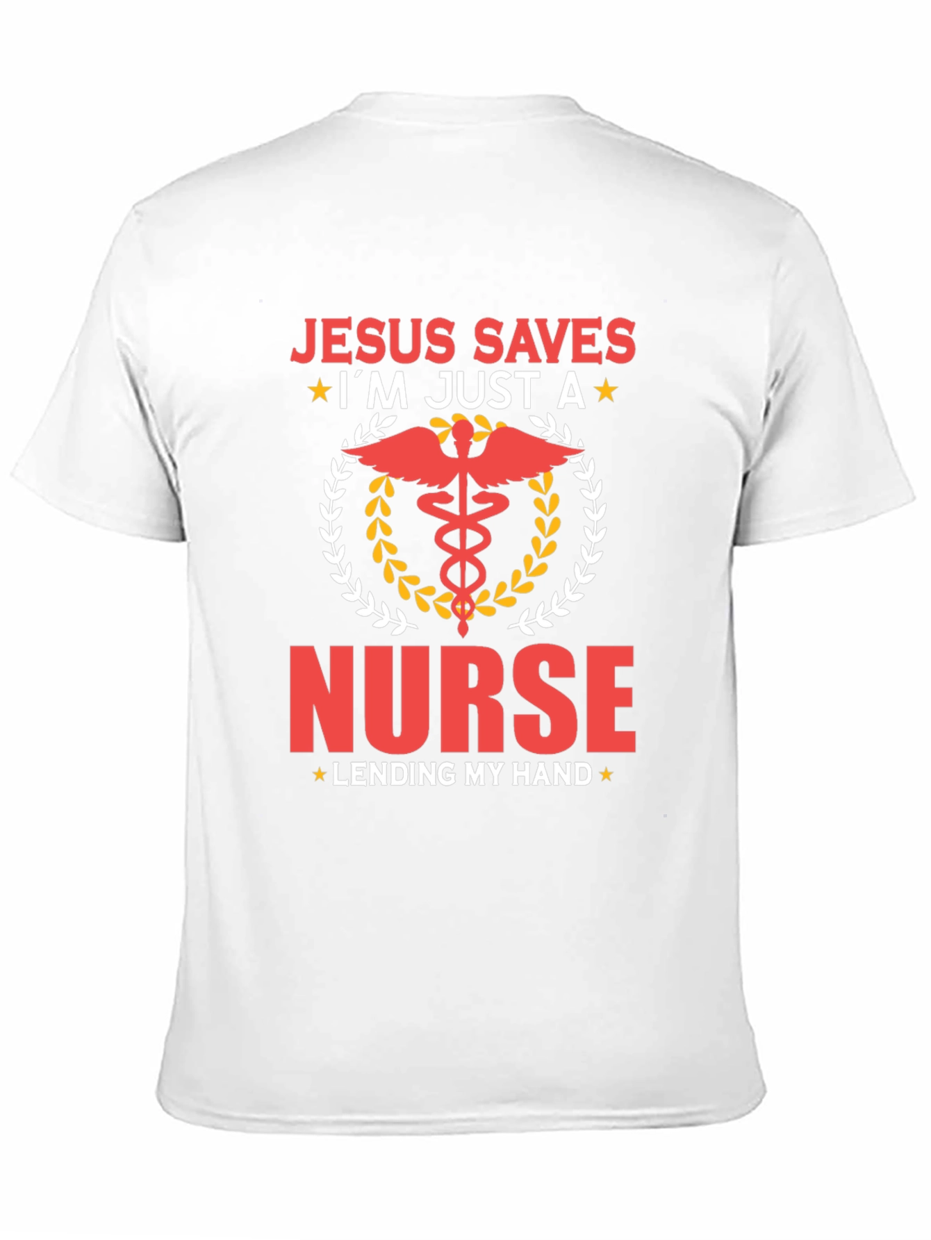 Black Jesus Saves I'm Just A Nurse T-Shirt view 11