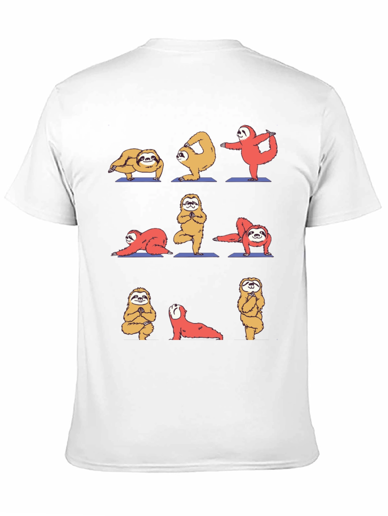 Black Yoga Sloth Graphic Tee view 11