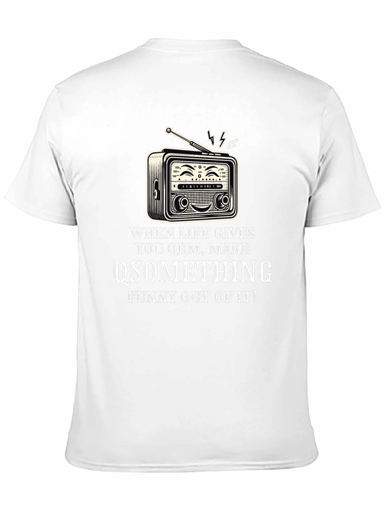 Black Funny Radio T-Shirt - When Life Gives You QRM view 11