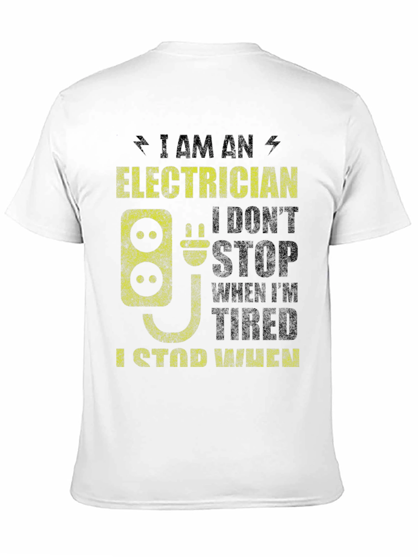 Black Electrician T-Shirt - Funny Electrical Worker Tee view 11