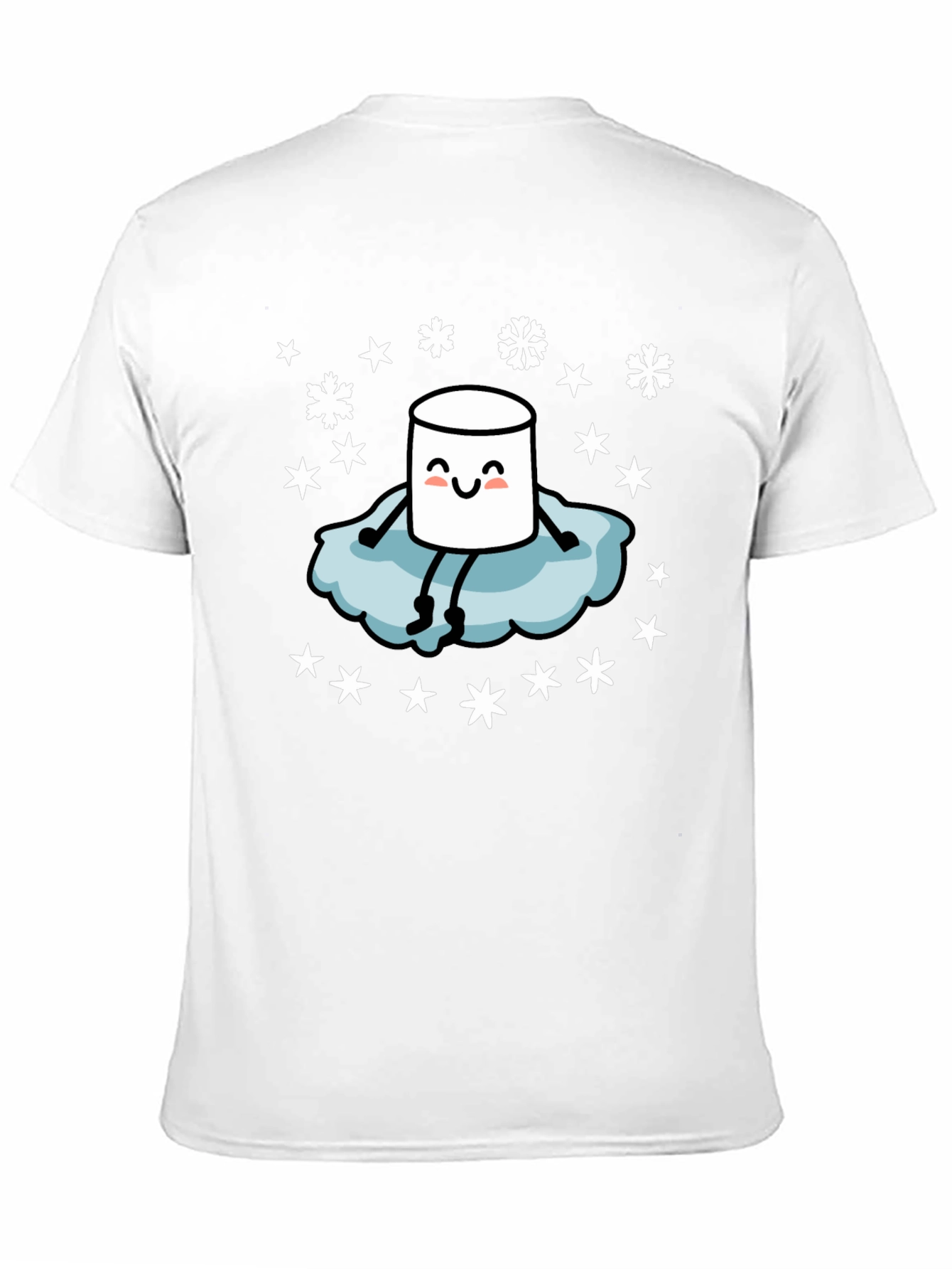 Black Marshmallow Snow Day T-Shirt - Cute Winter Tee view 11