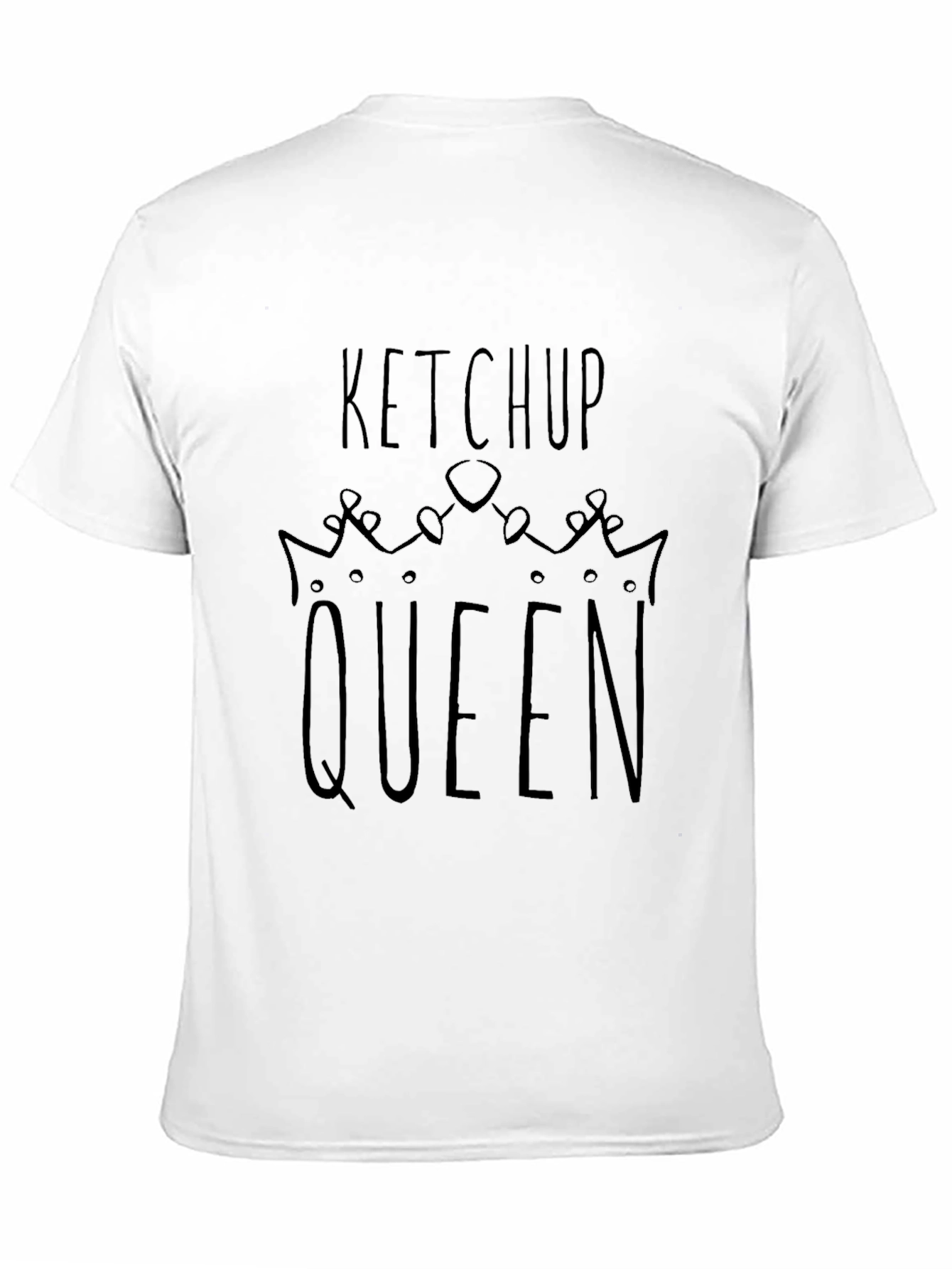 Black Ketchup Queen T-Shirt - Novelty Graphic Tee view 11